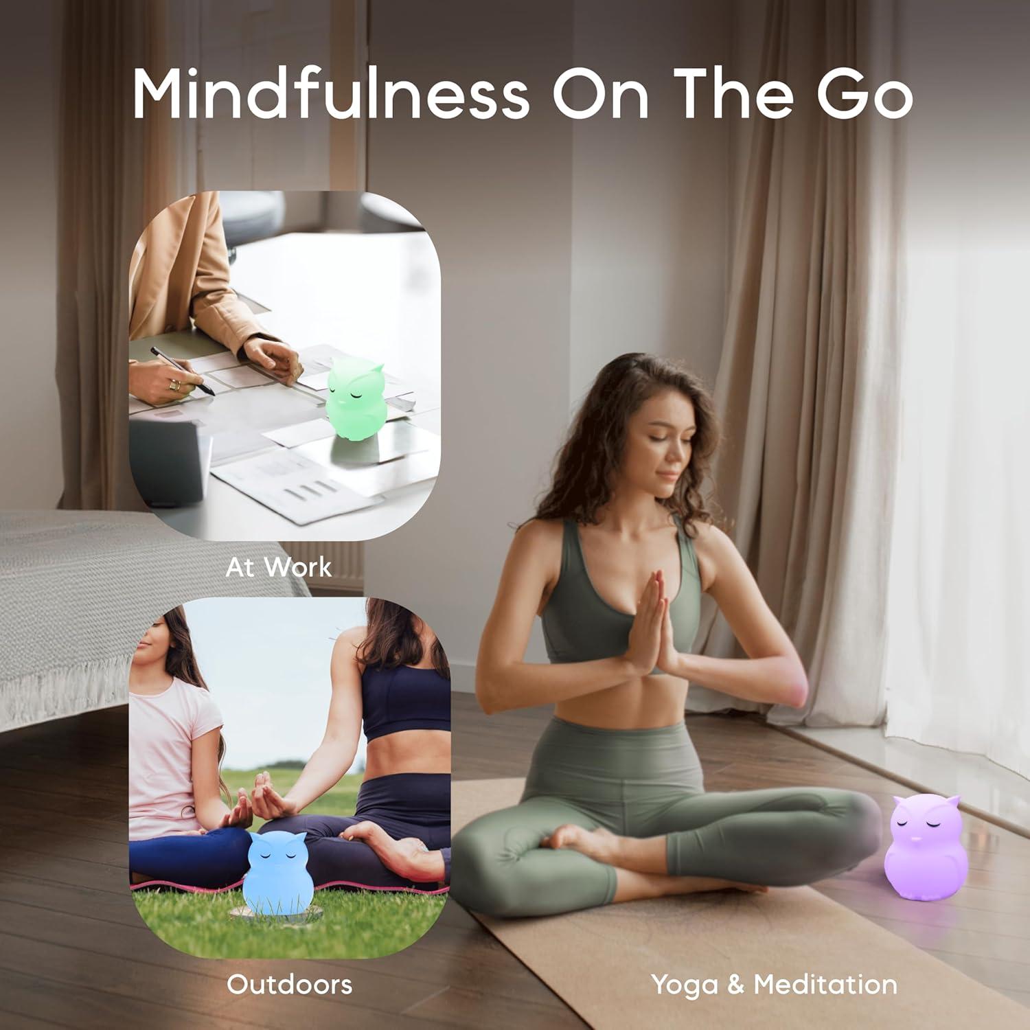 Palabra de Respiración Ollie - Luz de Meditación y Alivio de Ansiedad