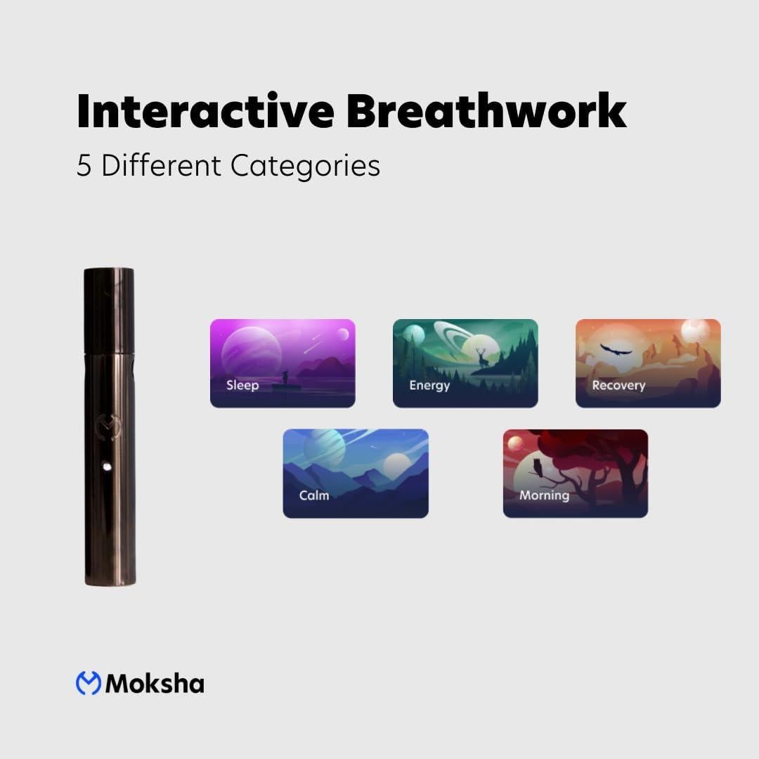 Moksha O1 Dispositivo de Respiración Inteligente para iOS