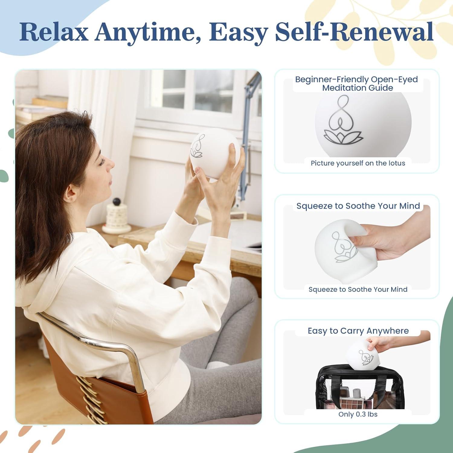 Luz de Meditación Guiada Syrinx - Respiración y Relajación