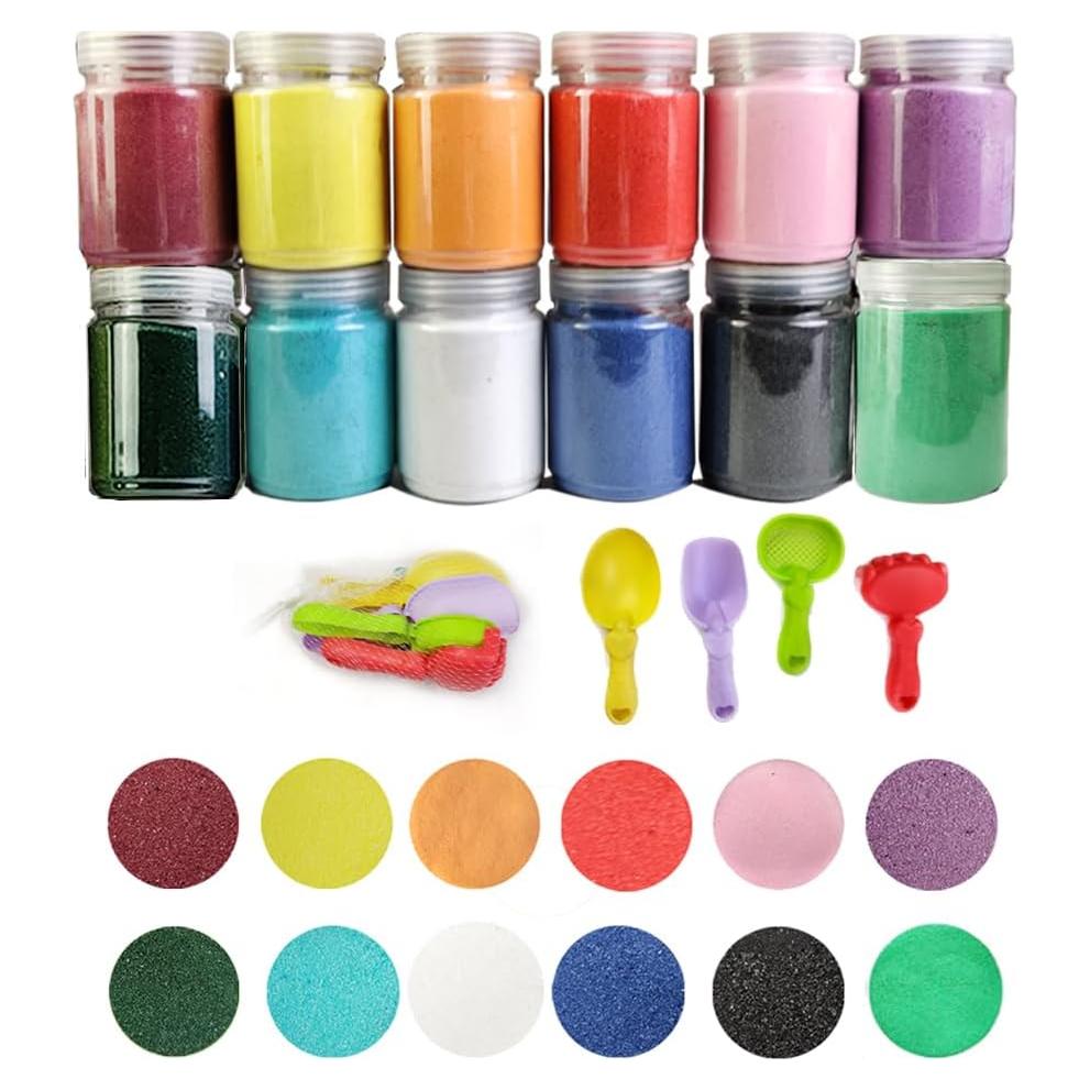 Kit de Arena Artística HappyFiller 12 Colores 400 g