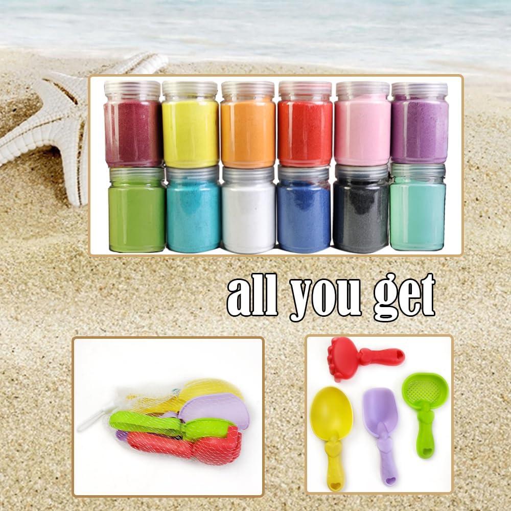 Kit de Arena Artística HappyFiller 12 Colores 400 g