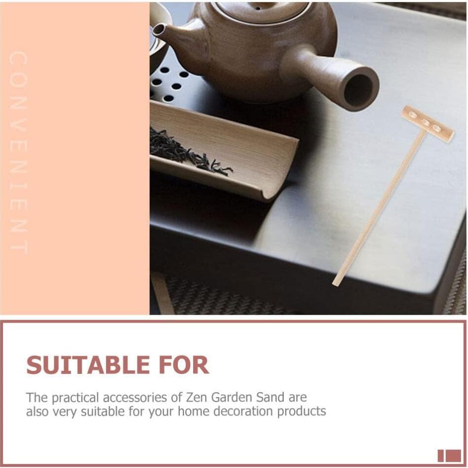 Juego de Rastrillos Zen de Bambú YARNOW 36 Pcs Miniatura