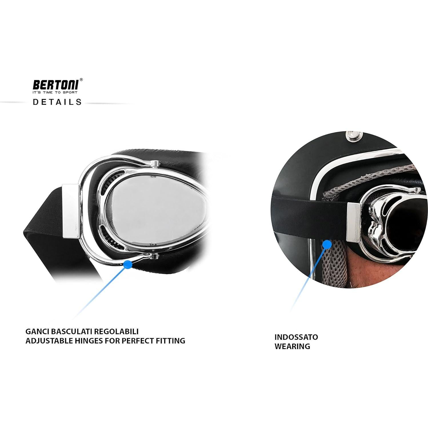 Gafas de Moto Bertoni AF77 Antivaho Compactas Unisex