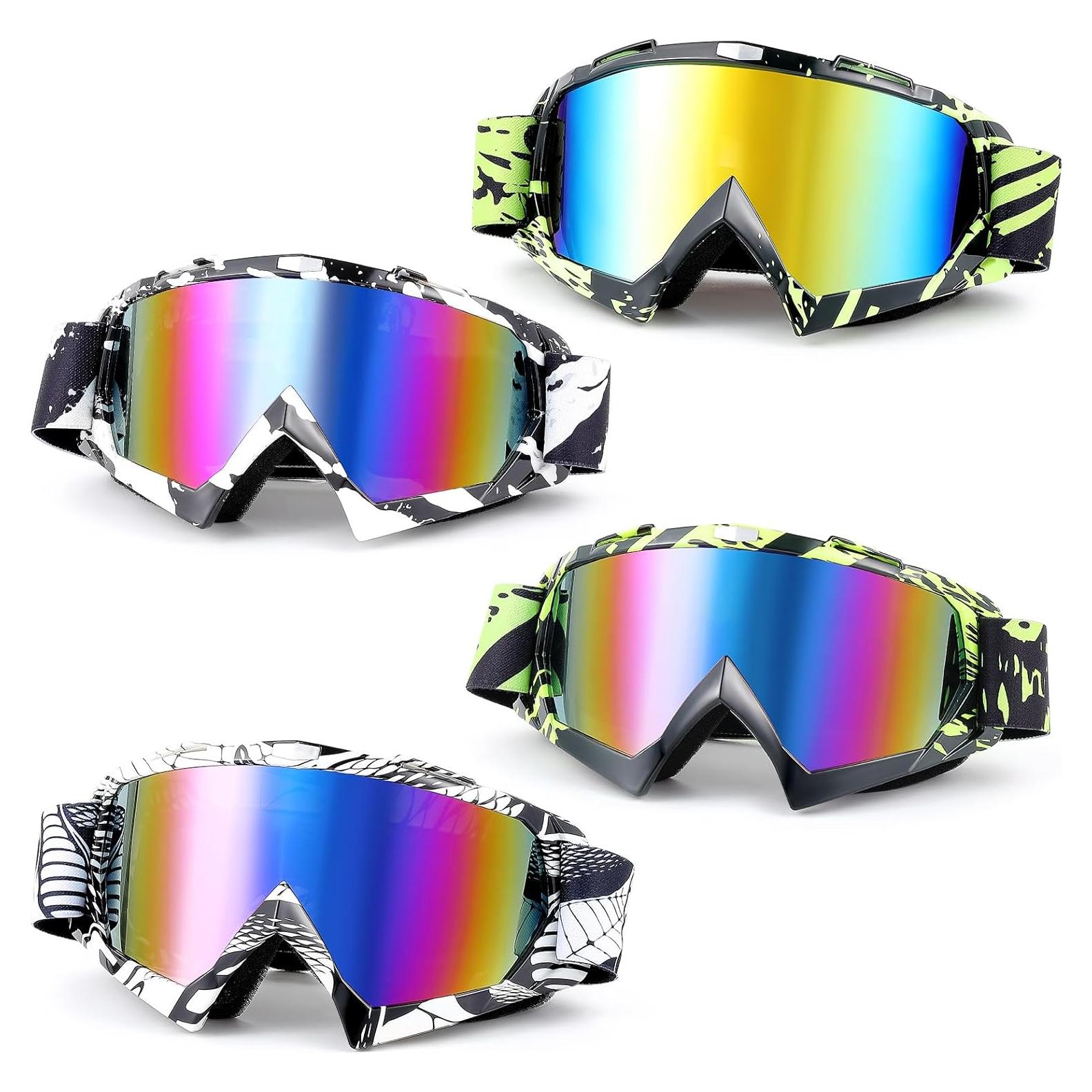 Gafas de Motocross Tallew 4 Pares Ajustables para Deportes
