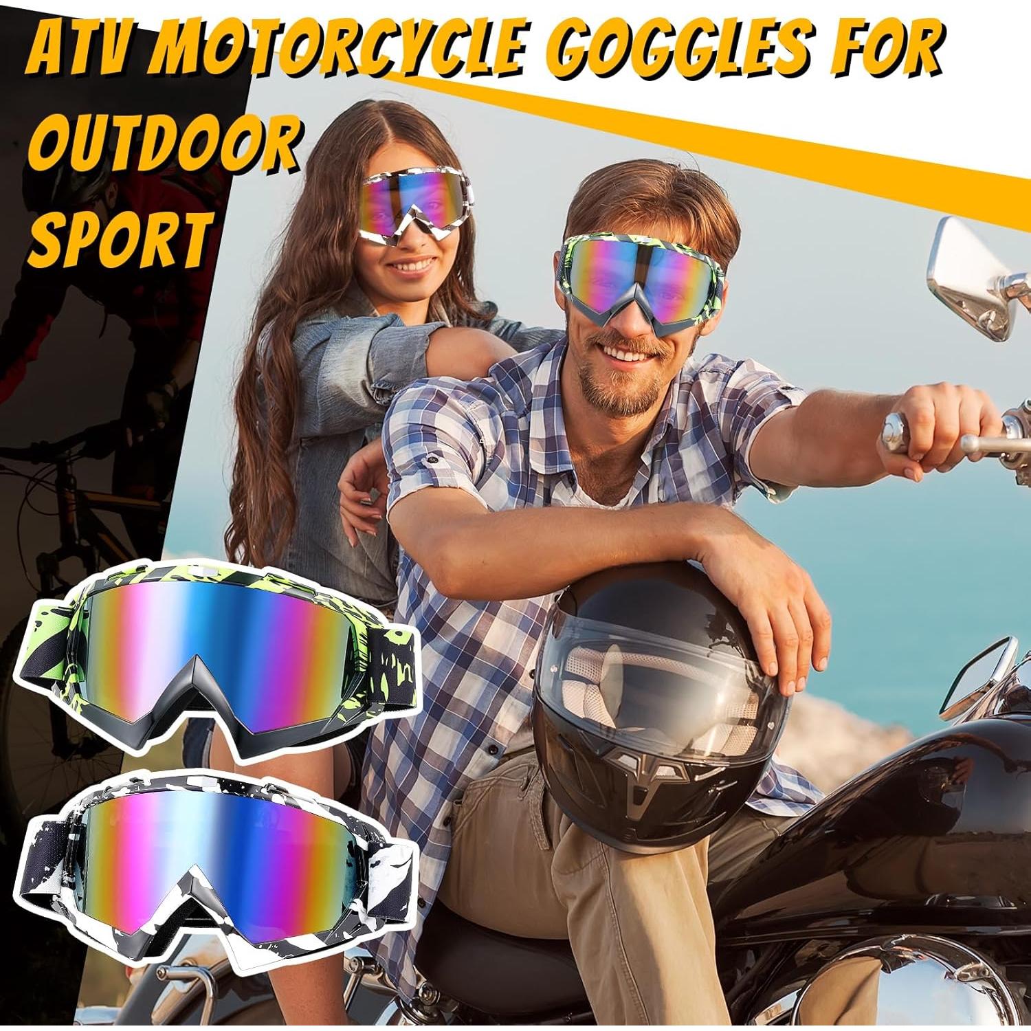 Gafas de Motocross Tallew 4 Pares Ajustables para Deportes