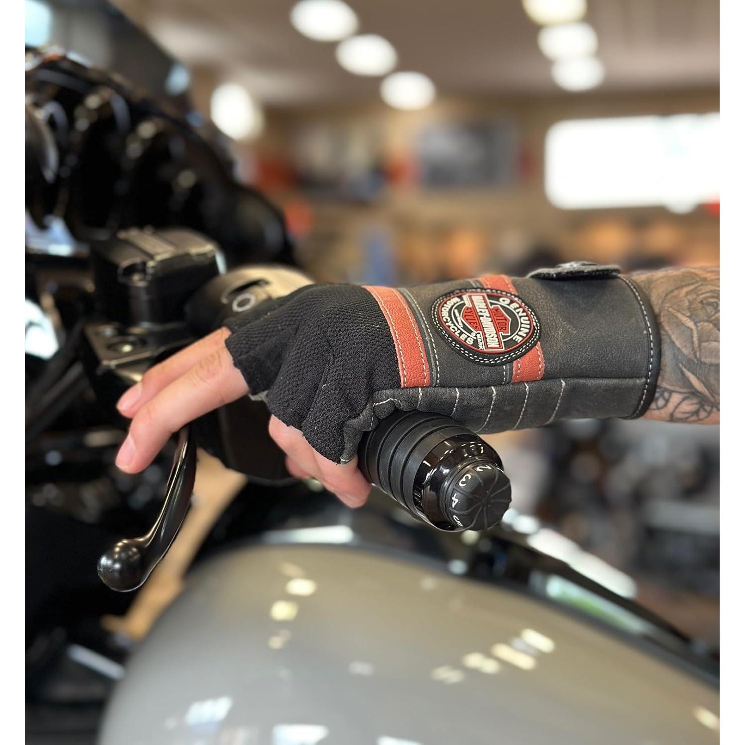 Guantes sin dedos Harley-Davidson para hombres - Coolcore