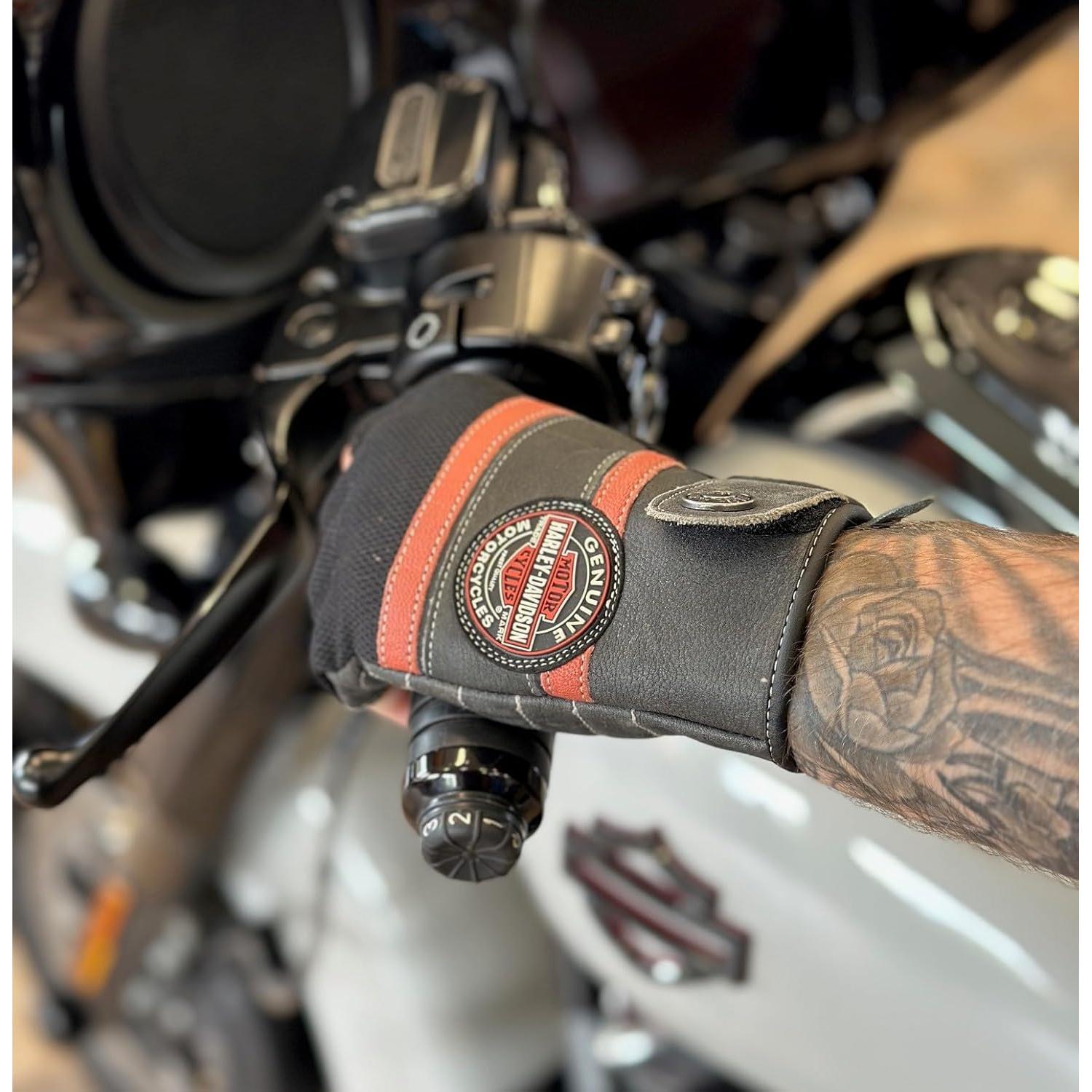 Guantes sin dedos Harley-Davidson para hombres - Coolcore