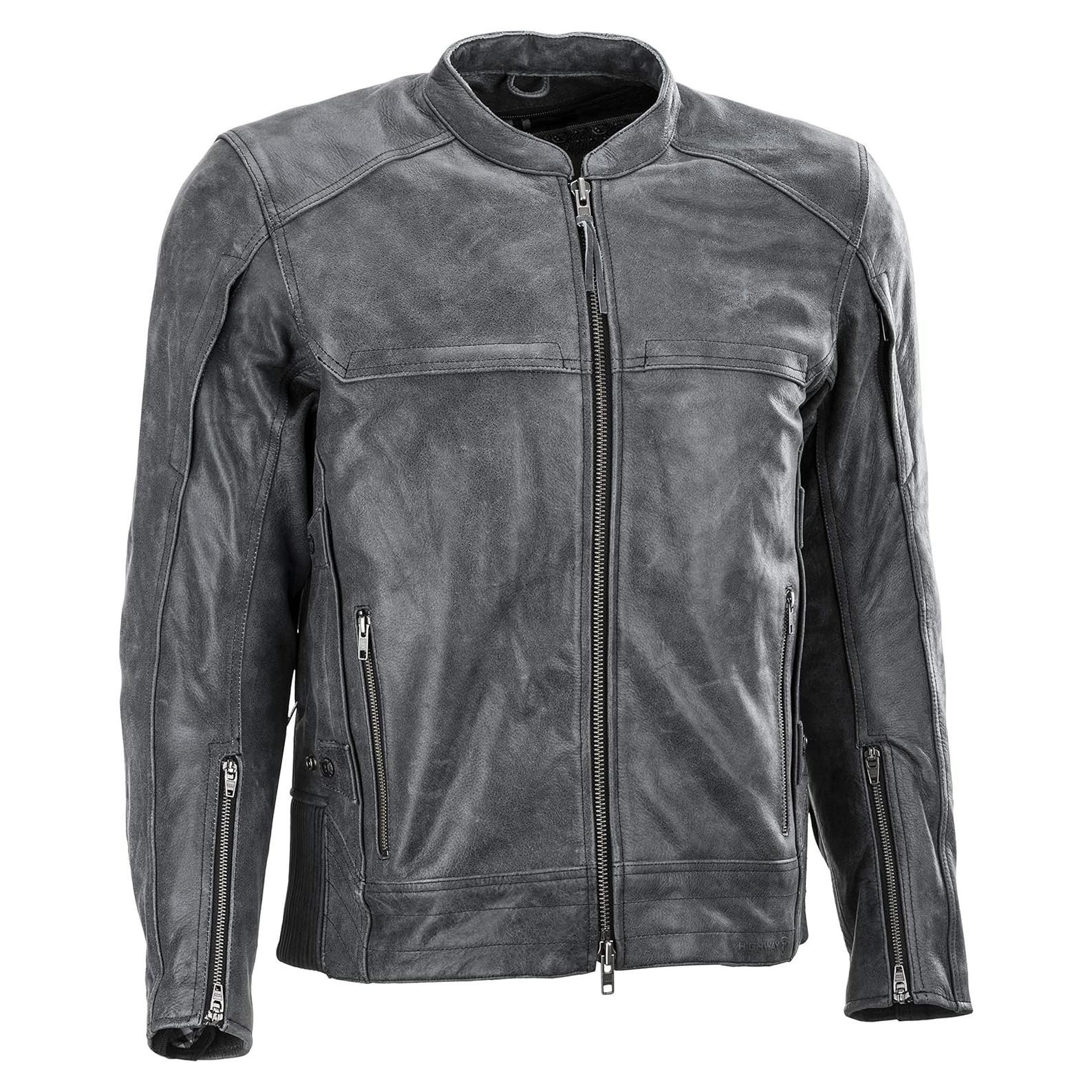 Chaqueta de Cuero Highway 21 Gunner Unisex con Ventilaciones