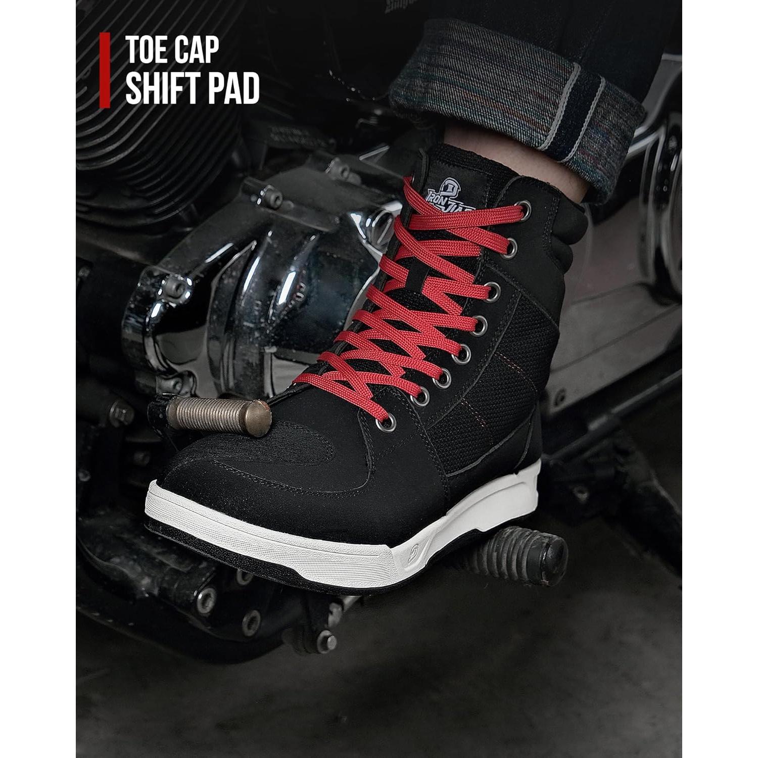 Botas de Motocicleta BORLENI XZ001 Negras Transpirables 0.98kg