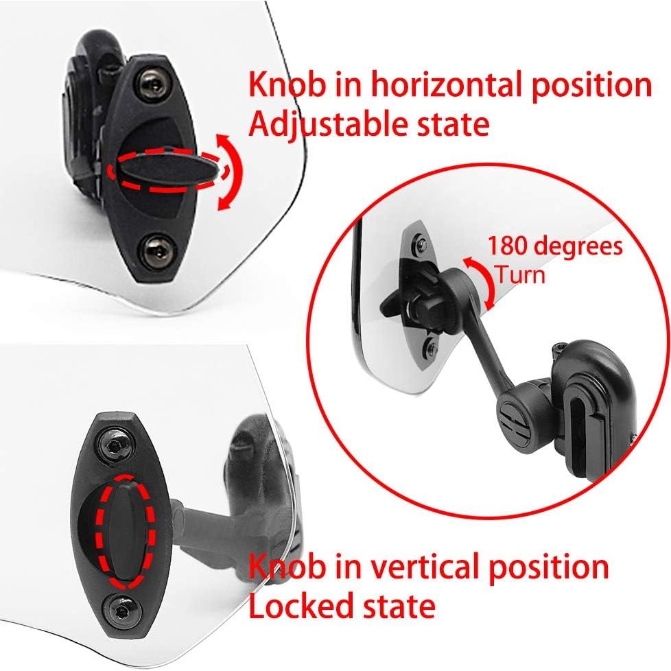 Extensión de Parabrisas Ajustable Universal Motoparty - Clip-on para Motos