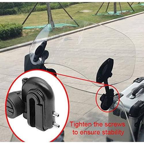 Extensión de Parabrisas Ajustable Universal Motoparty - Clip-on para Motos