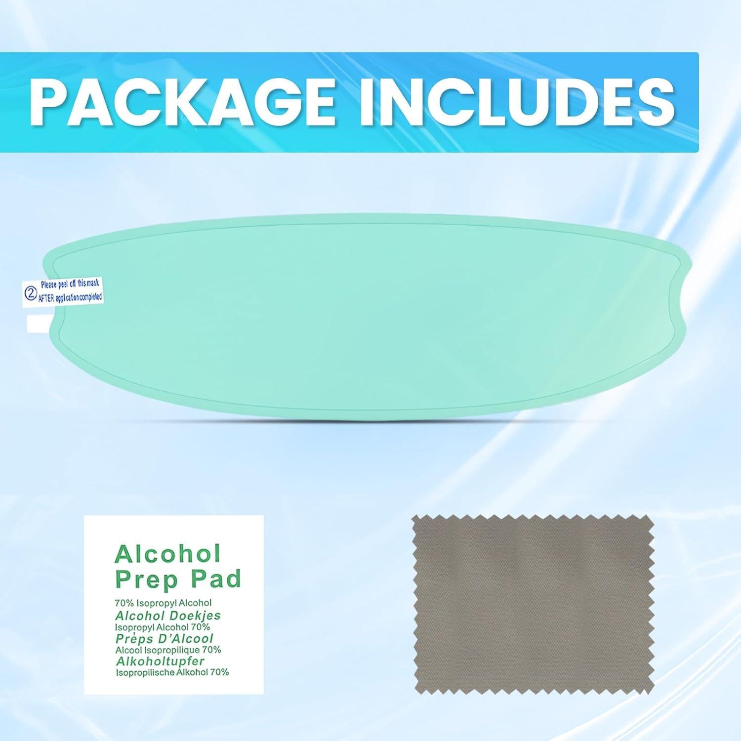 Película Antivaho para Casco Xuzimaoyi - 24.5x8 cm