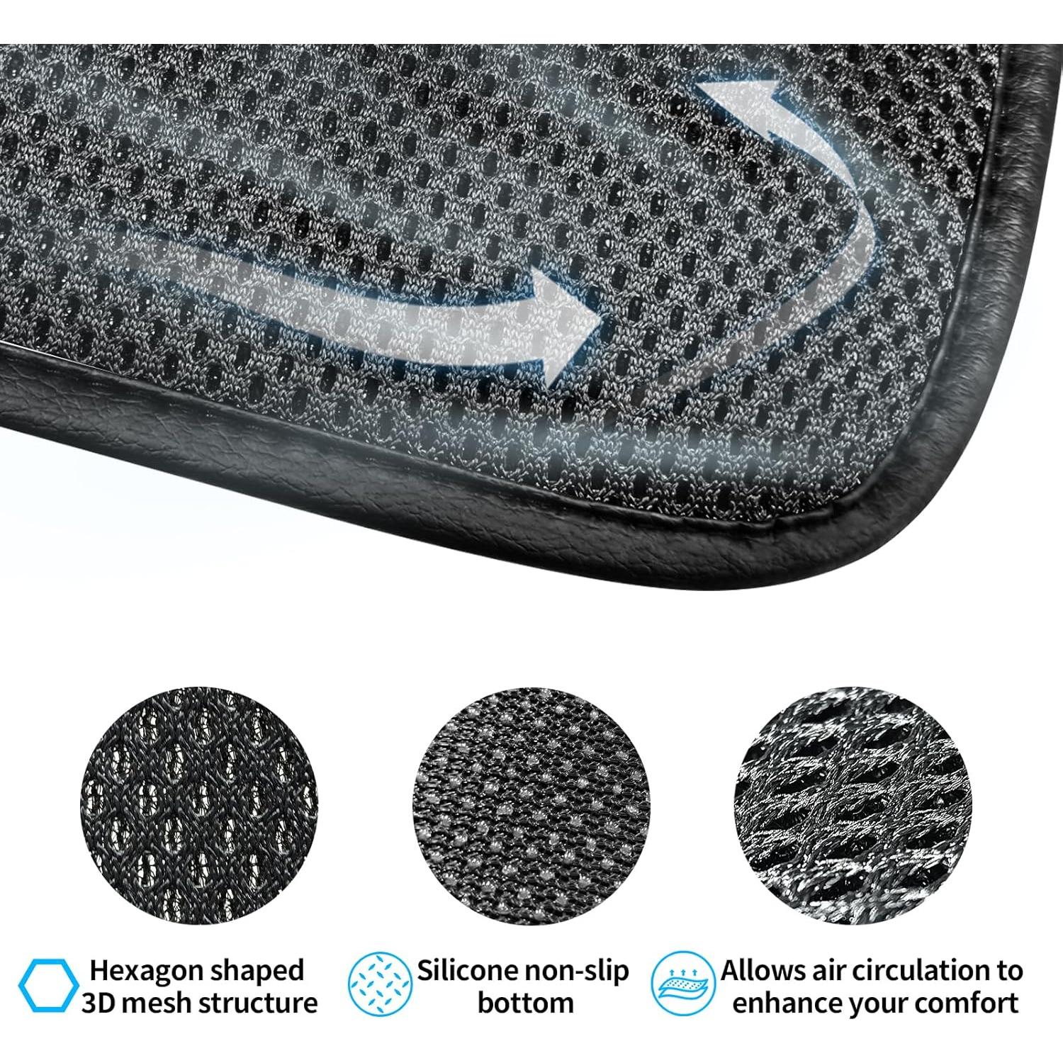 Funda de Asiento de Coche KINGLETING Transpirable Universal Negro