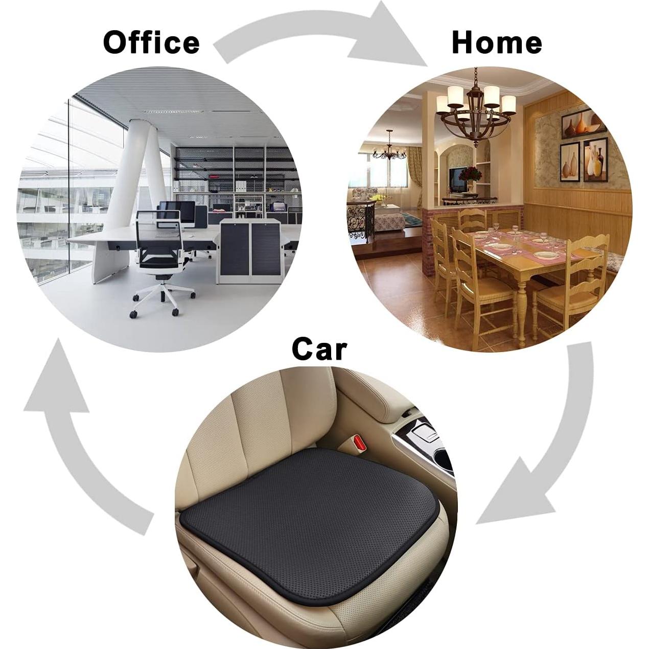 Funda de Asiento de Coche KINGLETING Transpirable Universal Negro