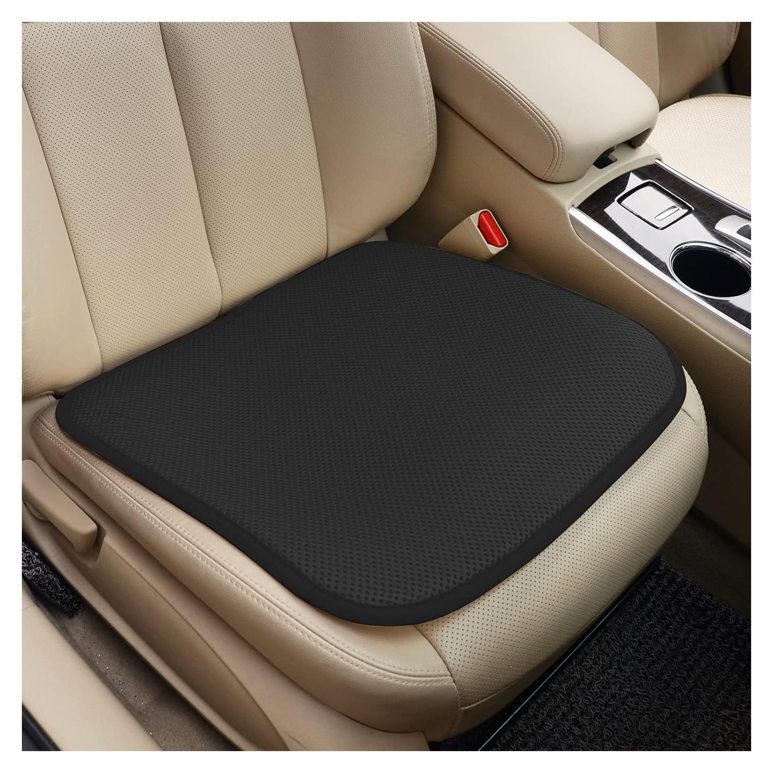 Cojín de Asiento de Coche TISHIJIE 3D Transpirable Negro 45x45cm