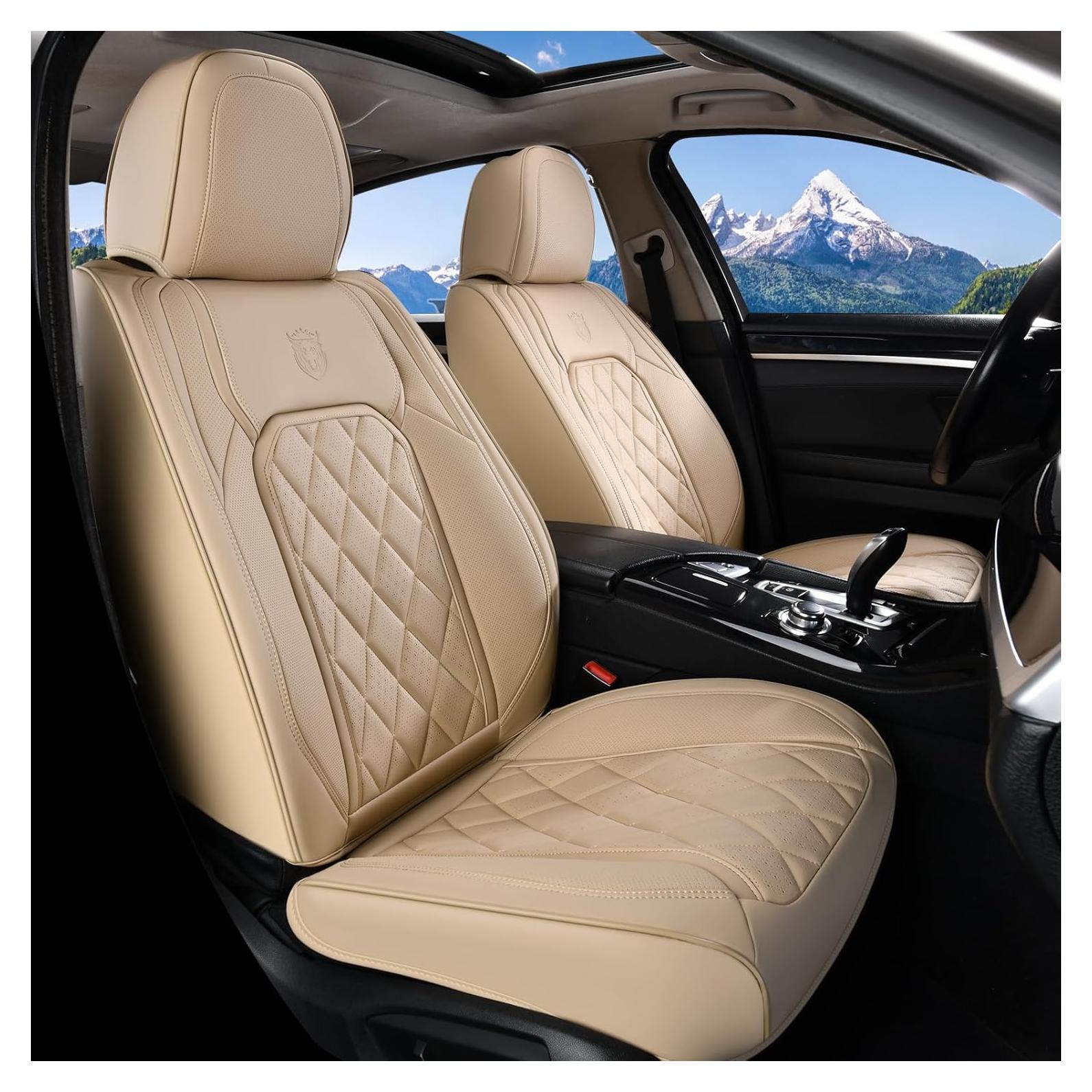 Cubiertas de Asiento Delantero Coverado Beige Ajuste Universal