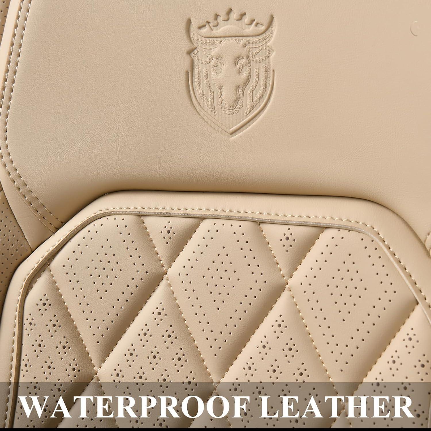 Cubiertas de Asiento Delantero Coverado Beige Ajuste Universal