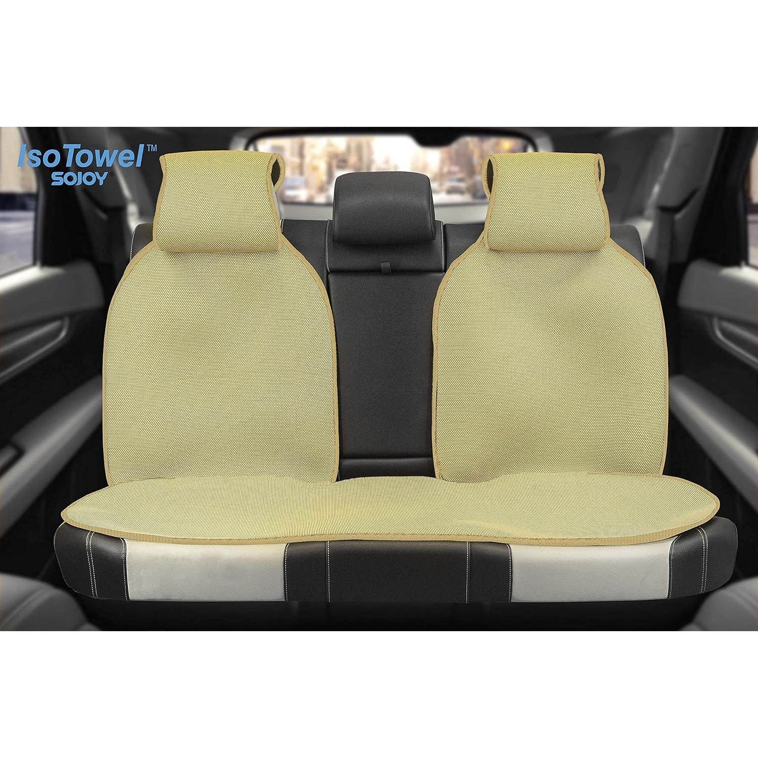 Funda de Asiento de Coche Sojoy SJ0007 Beige Universal