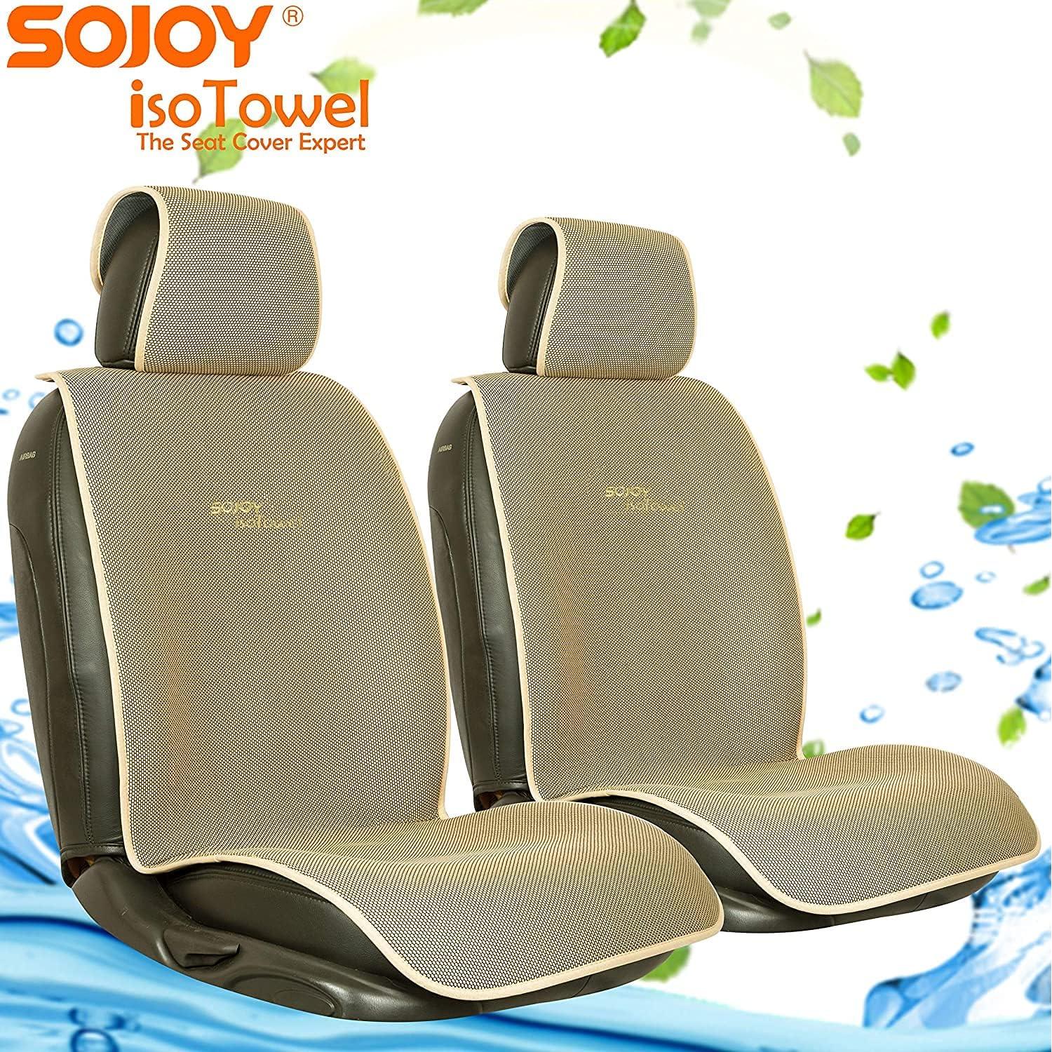 Funda de Asiento de Coche Sojoy SJ0007 Beige Universal