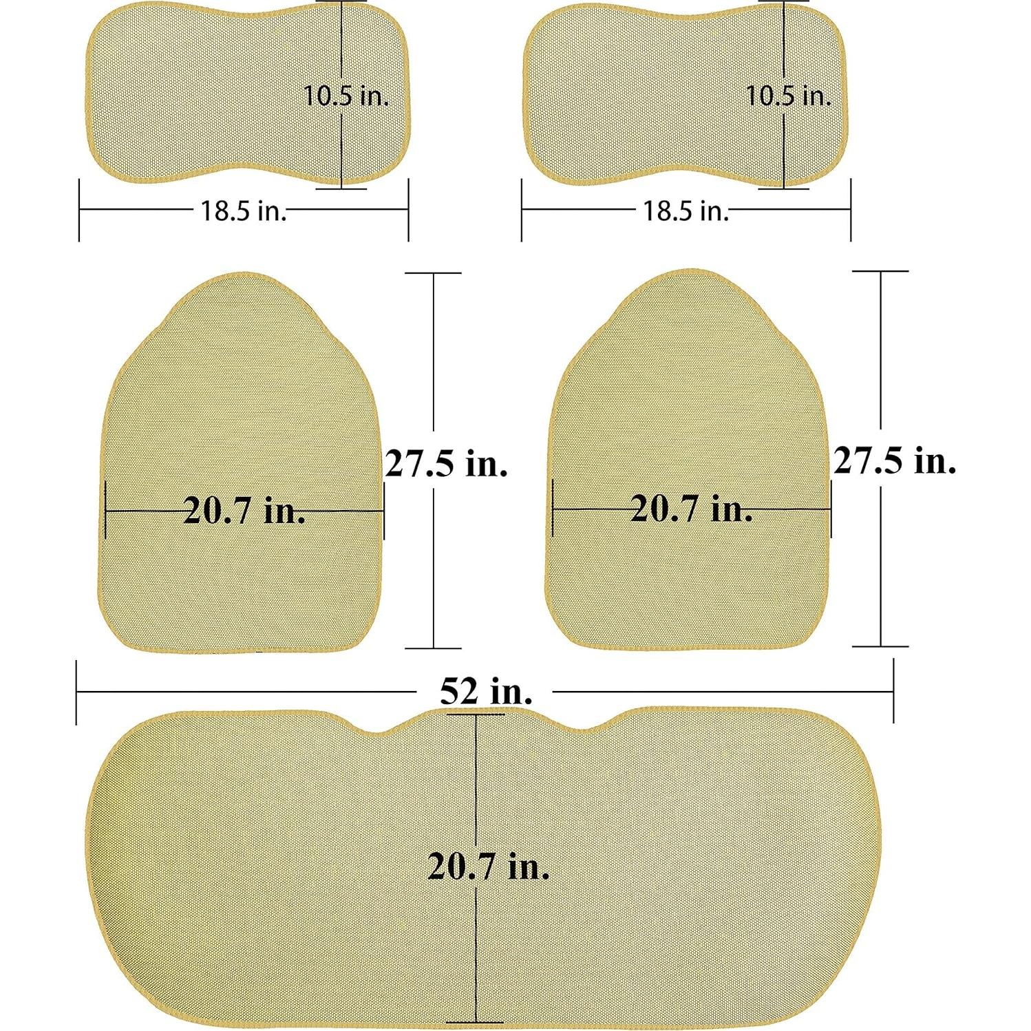 Funda de Asiento de Coche Sojoy SJ0007 Beige Universal