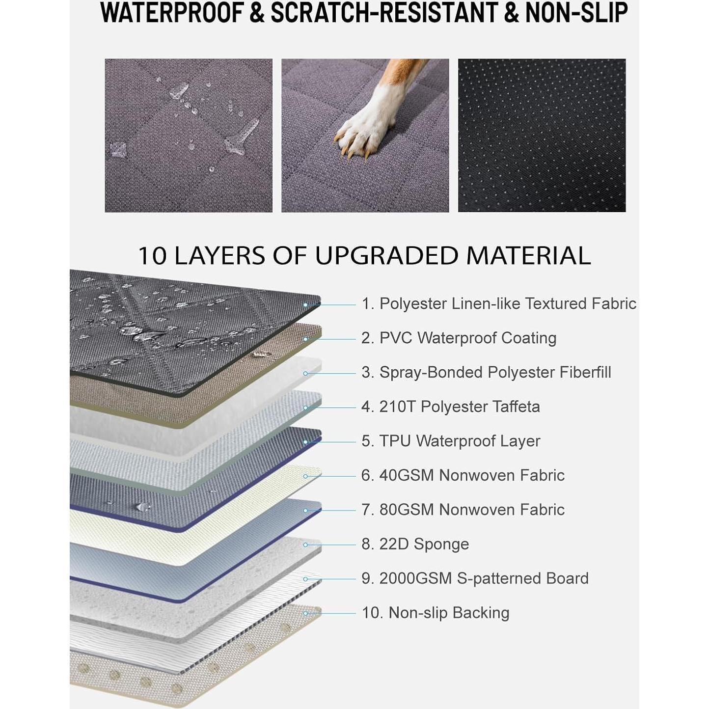 Funda de Asiento para Perros PAWPROVED PP1019 Impermeable 144.5x177cm