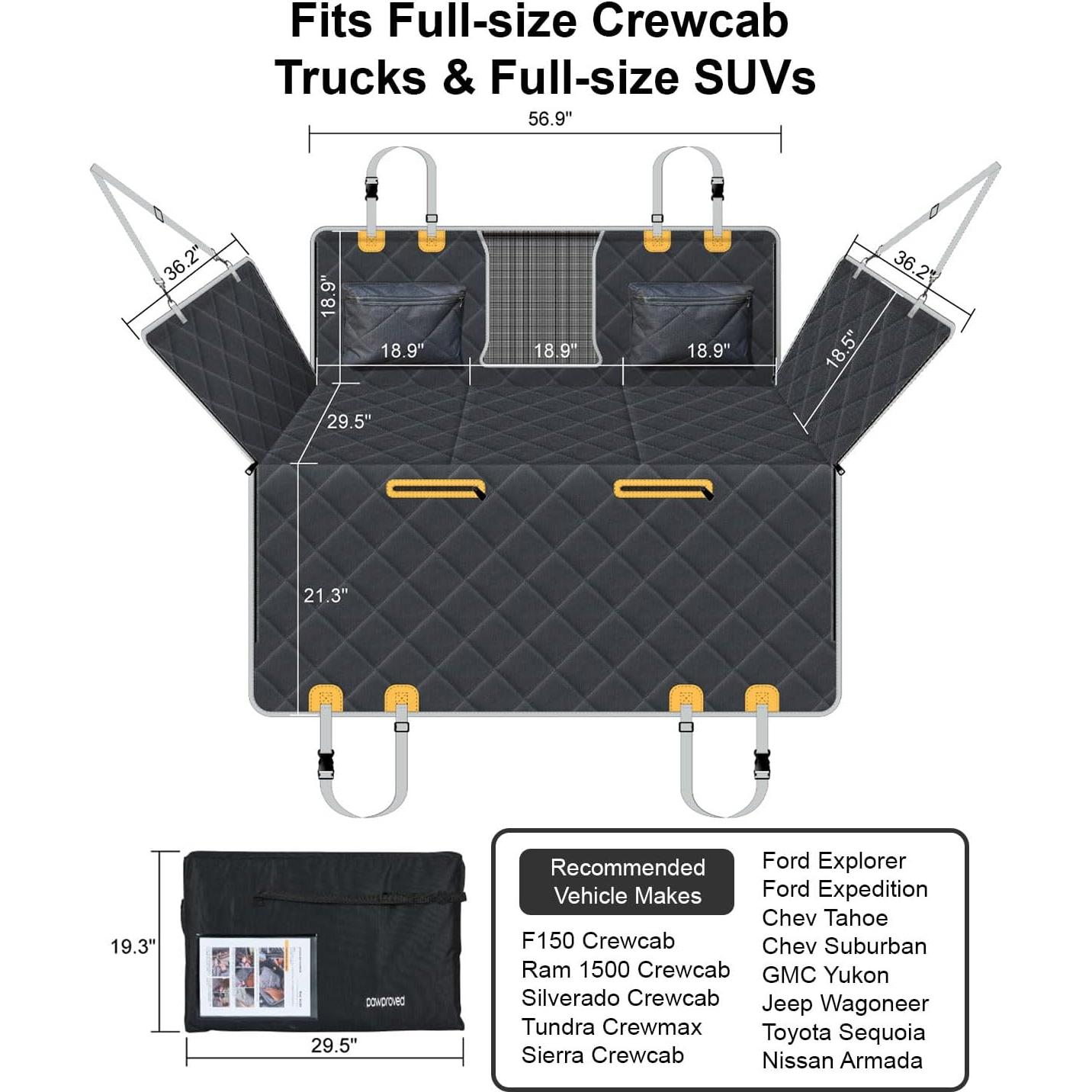 Funda de Asiento para Perros PAWPROVED PP1019 Impermeable 144.5x177cm