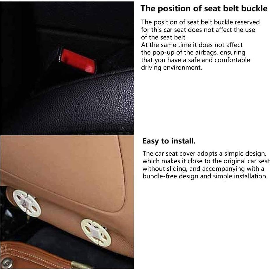 Funda de Asiento de Coche Suninbox Gris Transpirable Lino