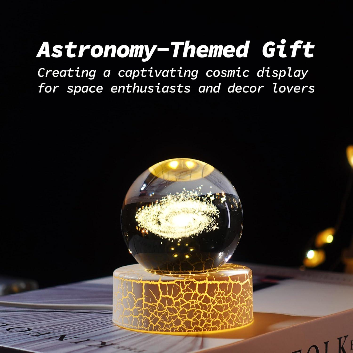 Luz Nocturna 3D Nebulosa Galáctica PETMIMIXD 6 cm LED