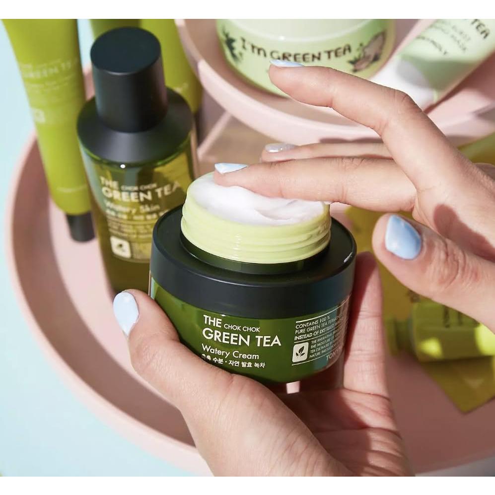 Crema Hidratante Acuosa TONYMOLY Té Verde Chok Chok 100ml