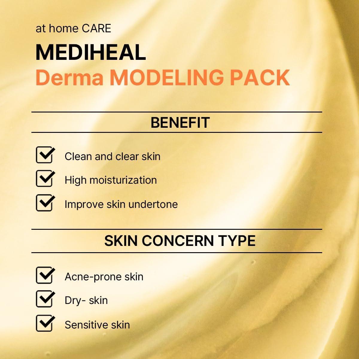 Mediheal Derma Modeling Pack Vitamina - Máscara Hidratante 28g