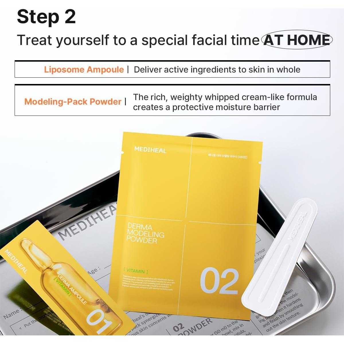 Mediheal Derma Modeling Pack Vitamina - Máscara Hidratante 28g