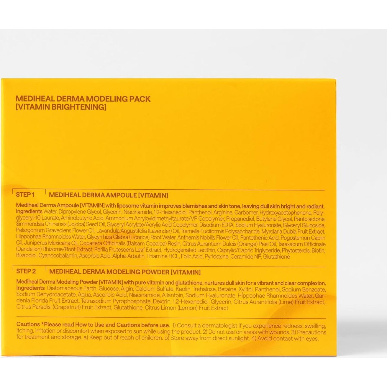 Mediheal Derma Modeling Pack Vitamina - Máscara Hidratante 28g