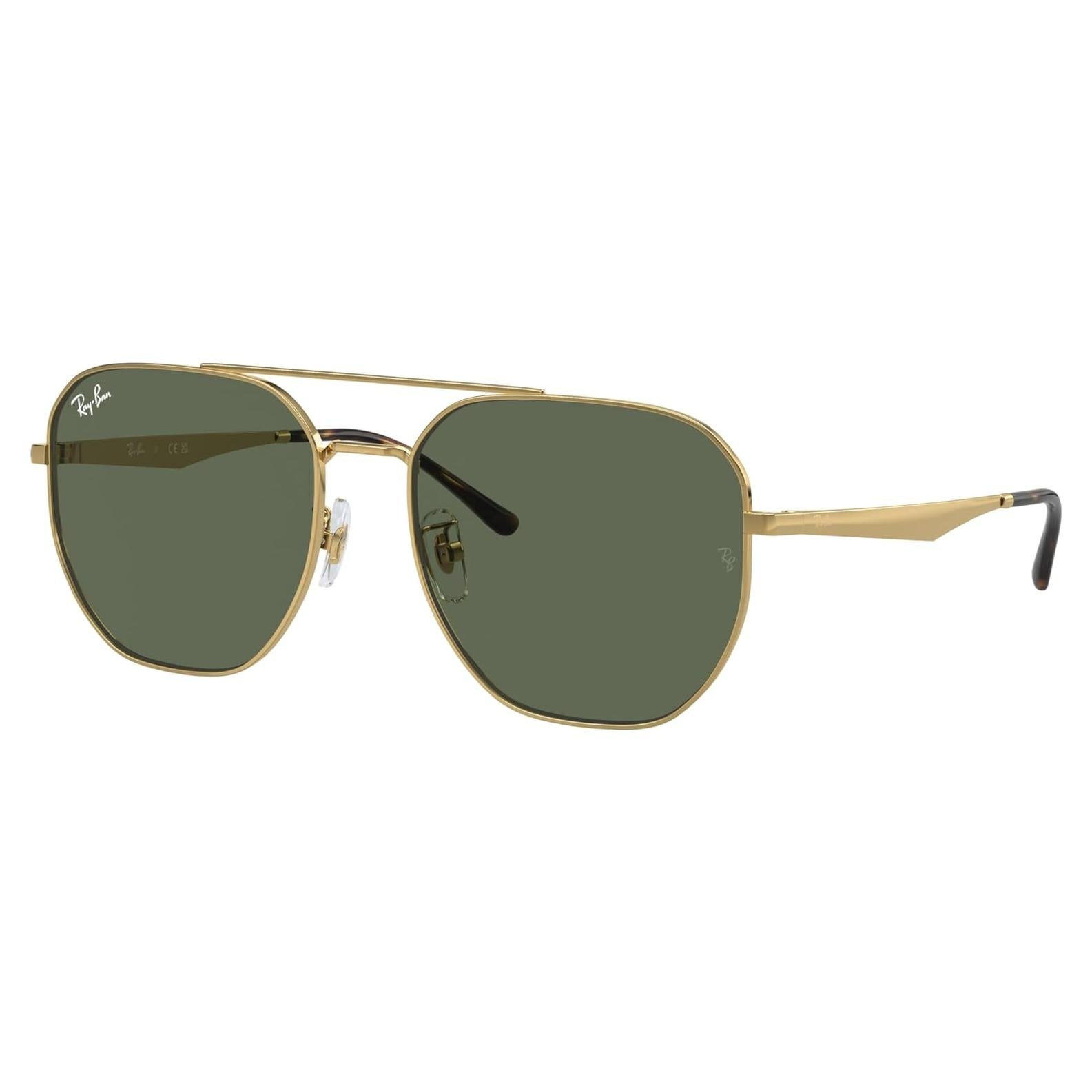 Gafas de sol Ray-Ban RB3724D Aviador Dorado Verde 59mm