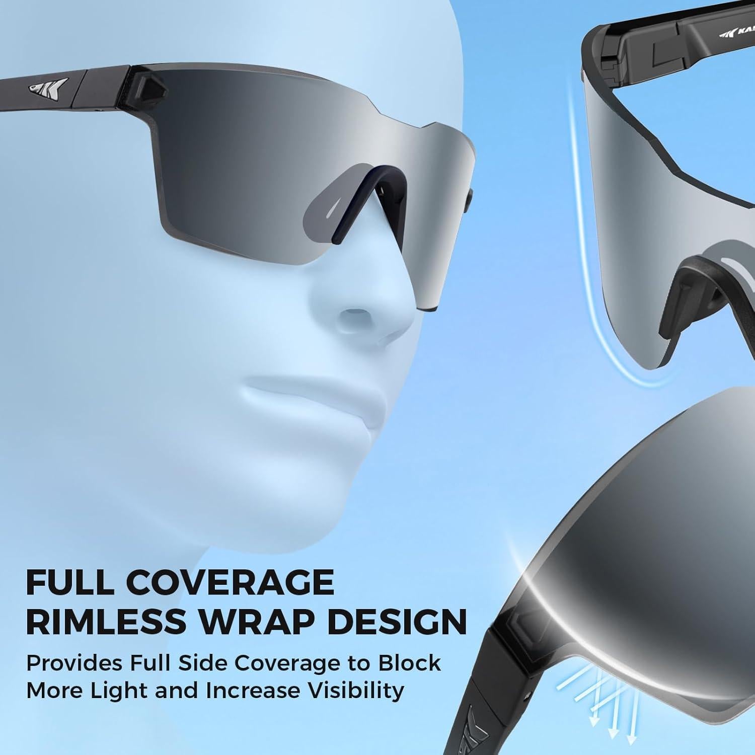 Gafas de sol polarizadas KastKing Tarkio, lentes PC 2.0mm UV400