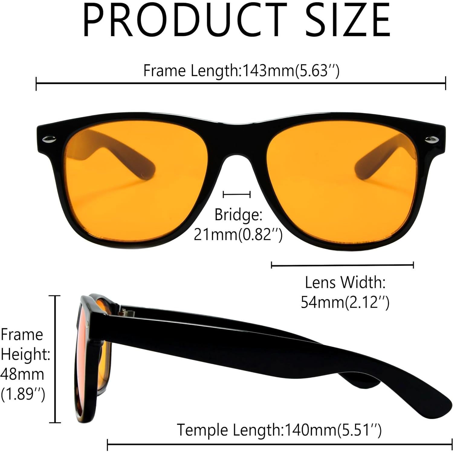 Gafas bloqueadoras de luz azul ámbar UV400 para juegos y computadora