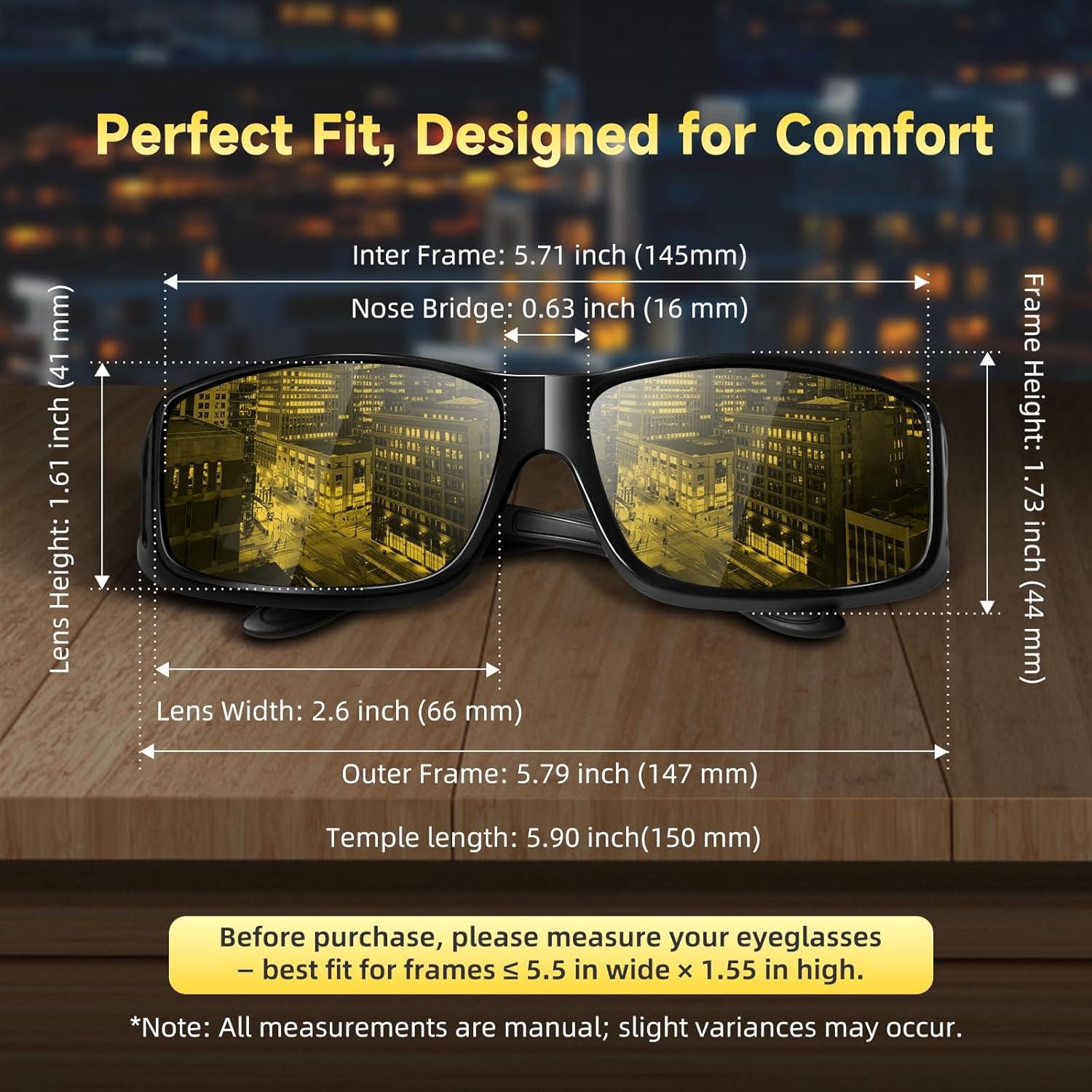 Gafas de Conducción Nocturna Cool UV400 para Hombres y Mujeres