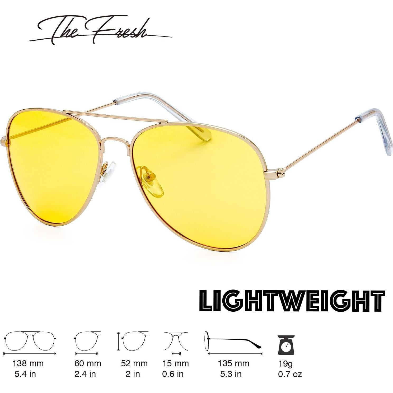 Gafas de Conducción Nocturna Polarizadas HD Amarillas