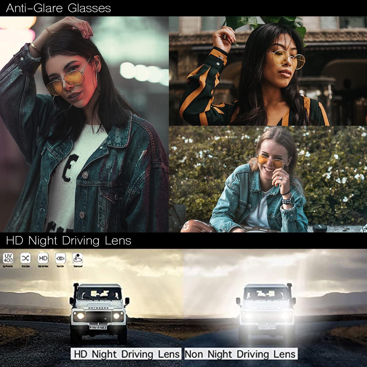 Gafas de Conducción Nocturna Polarizadas HD Amarillas