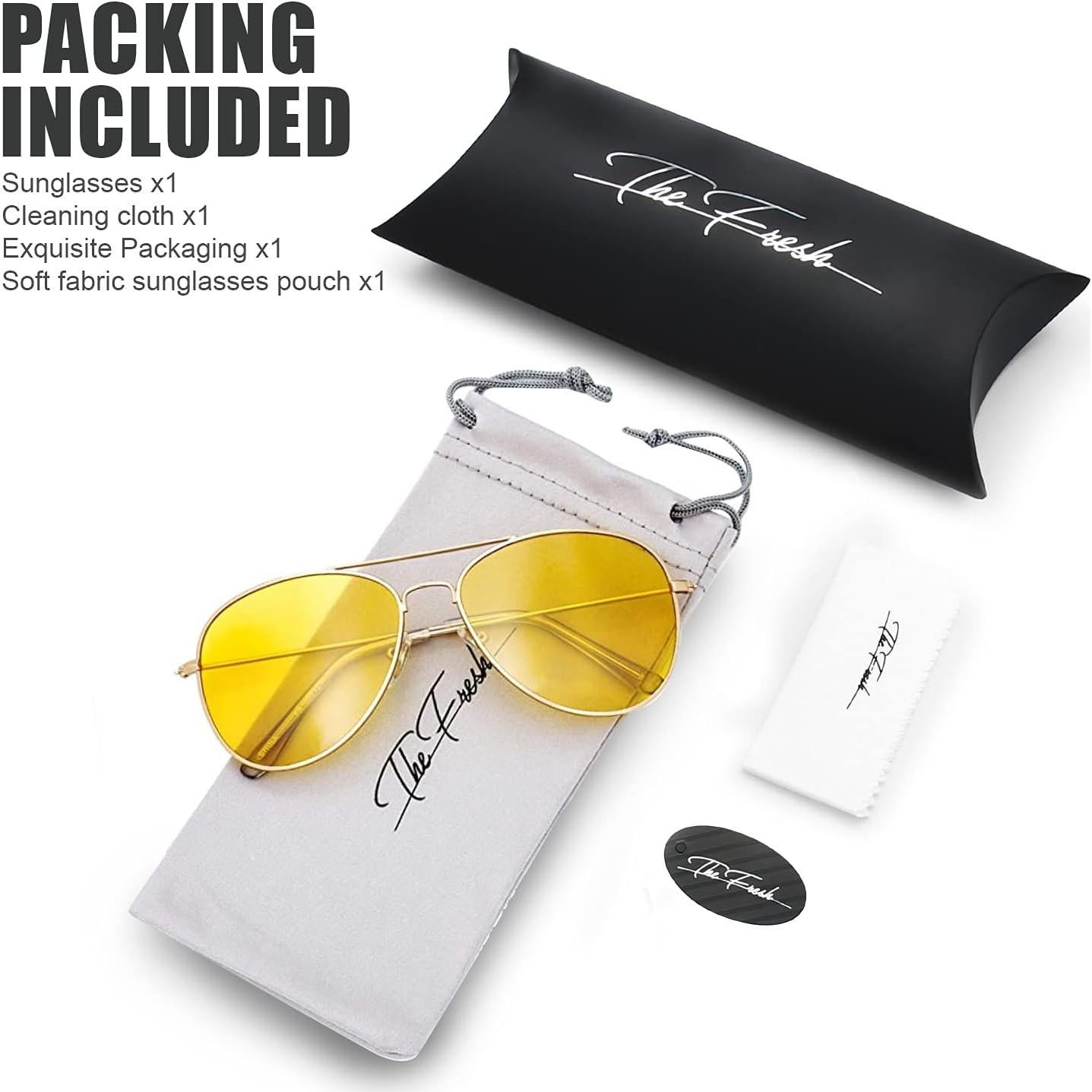 Gafas de Conducción Nocturna Polarizadas HD Amarillas