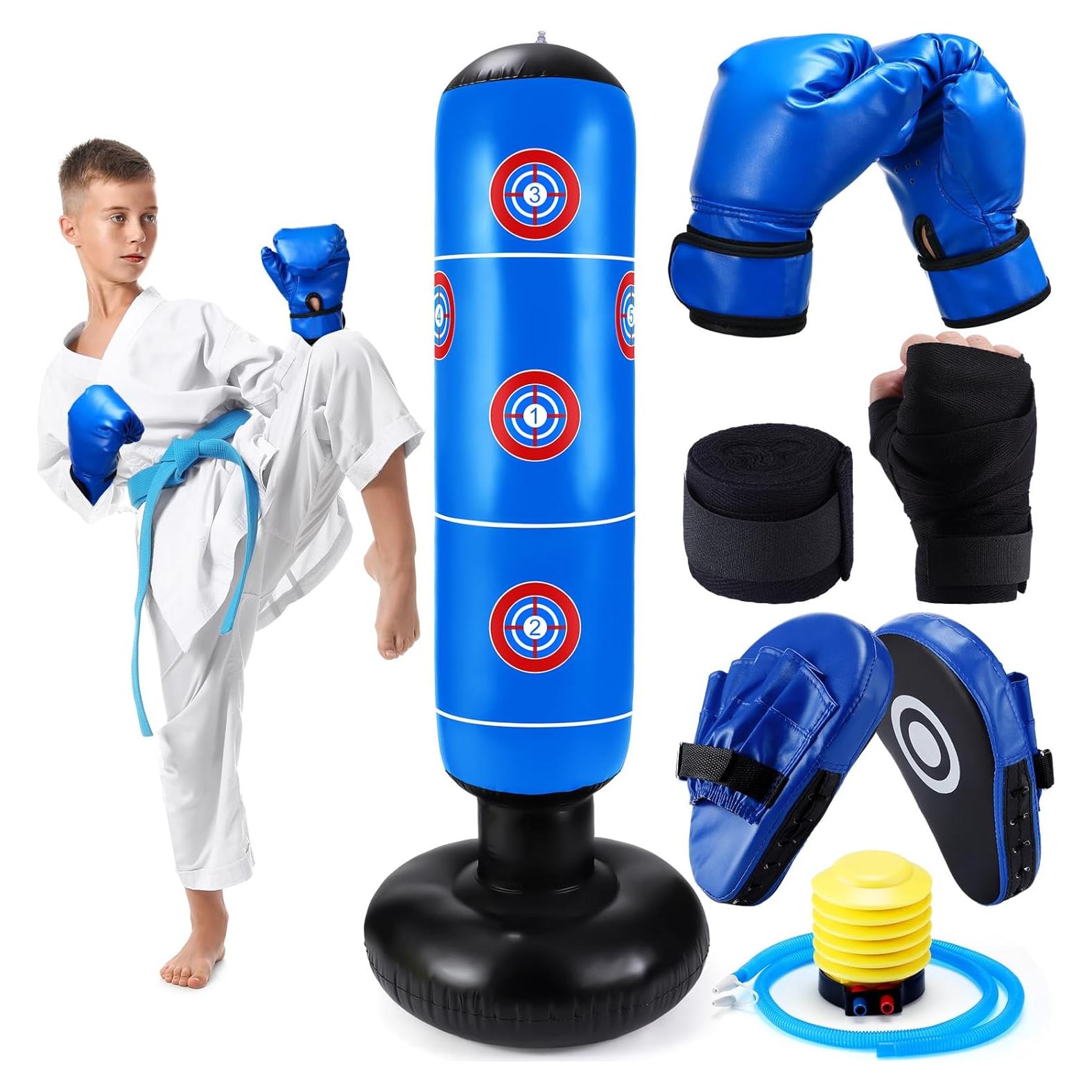 Juego de Boxeo Inflable para Niños Halloscume - 7 Piezas
