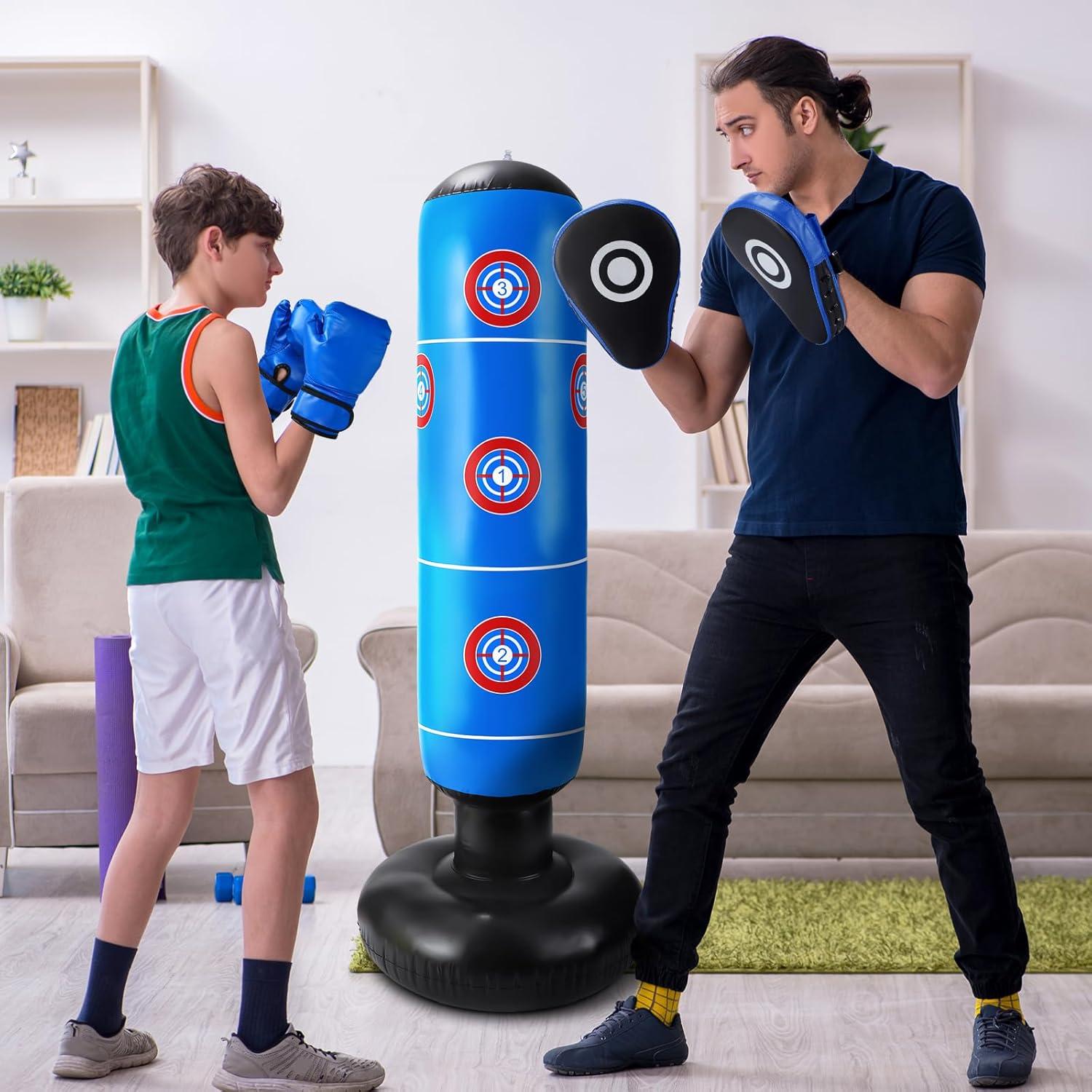 Juego de Boxeo Inflable para Niños Halloscume - 7 Piezas