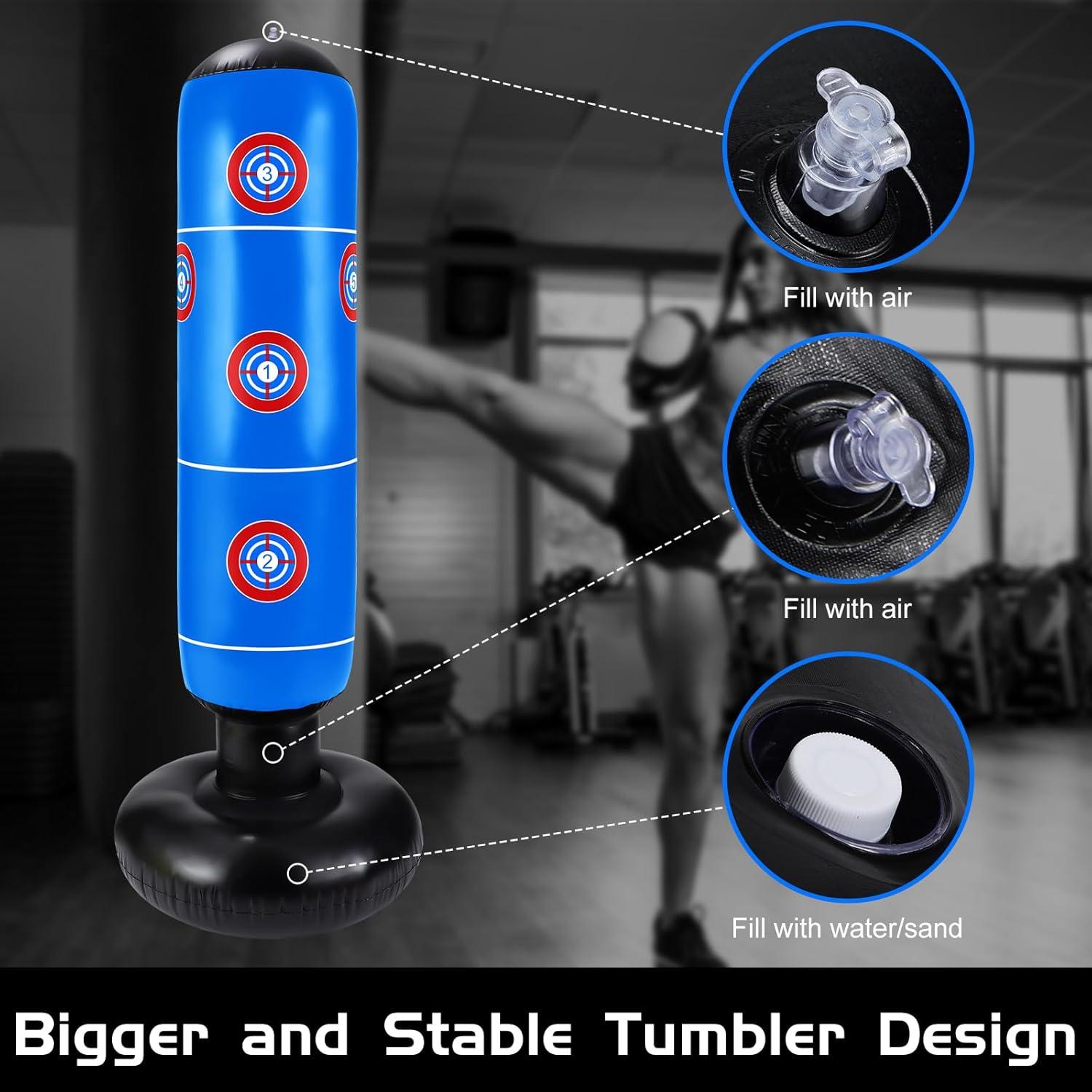 Juego de Boxeo Inflable para Niños Halloscume - 7 Piezas