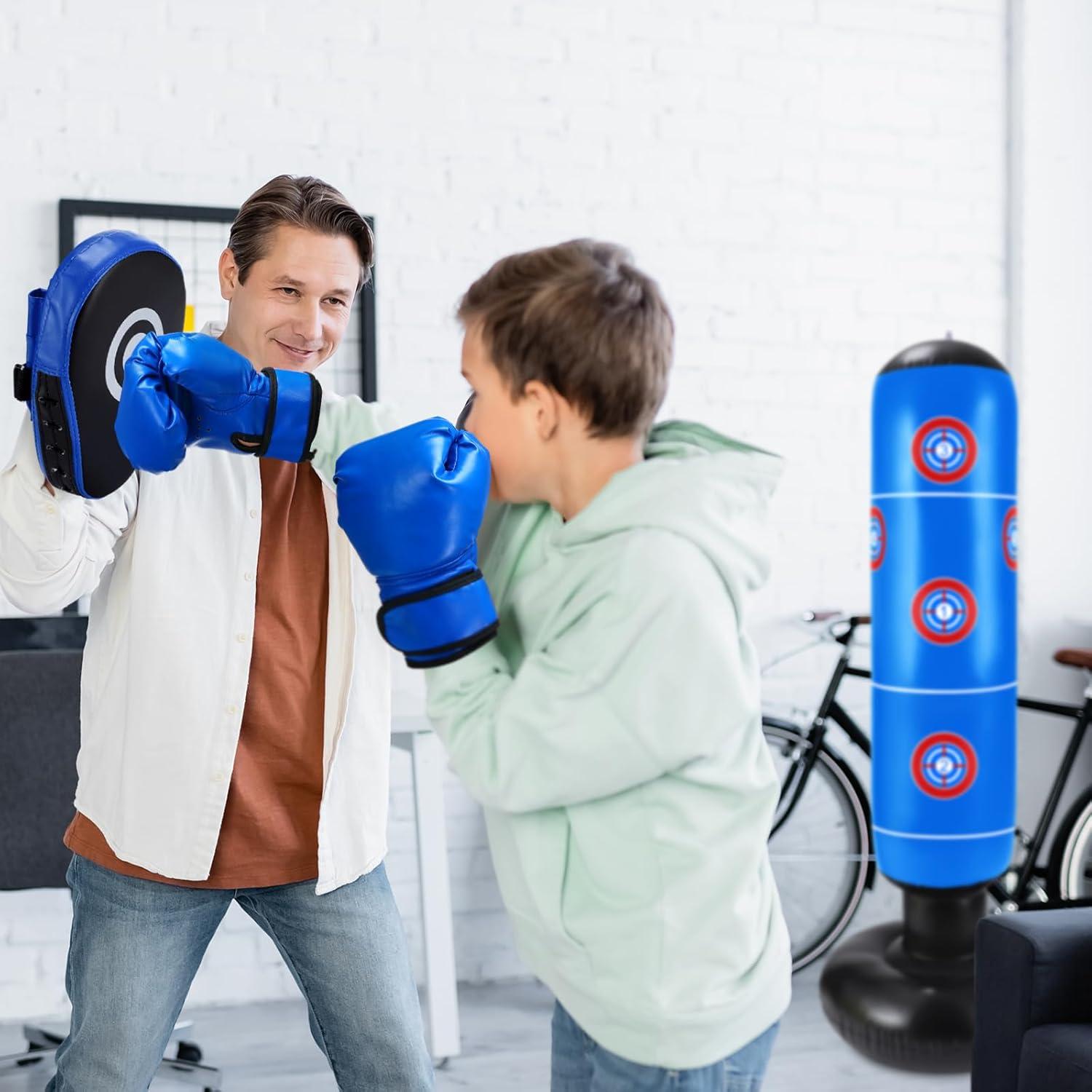 Juego de Boxeo Inflable para Niños Halloscume - 7 Piezas