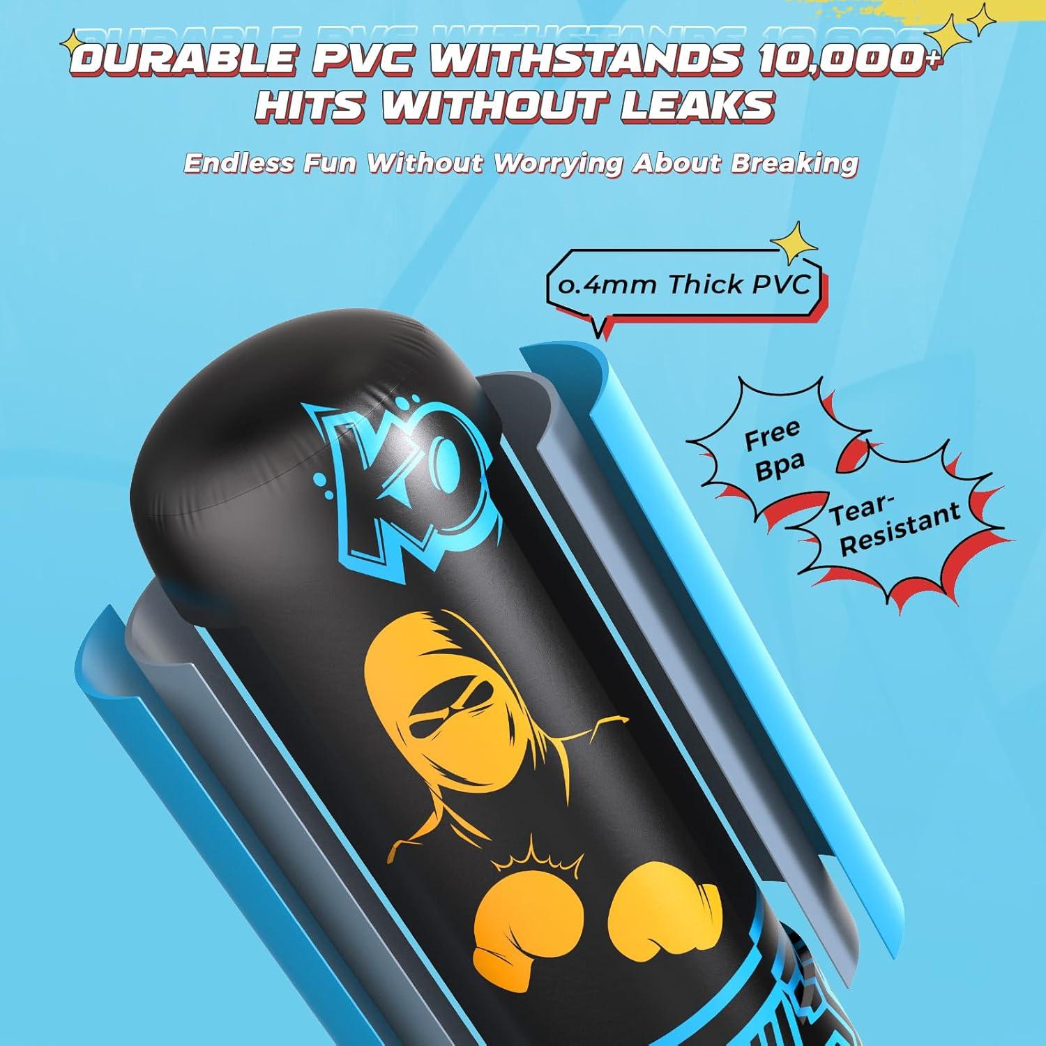 Bolsa de Boxeo Inflable ODOSOLA 170 cm para Niños 3-12 Años