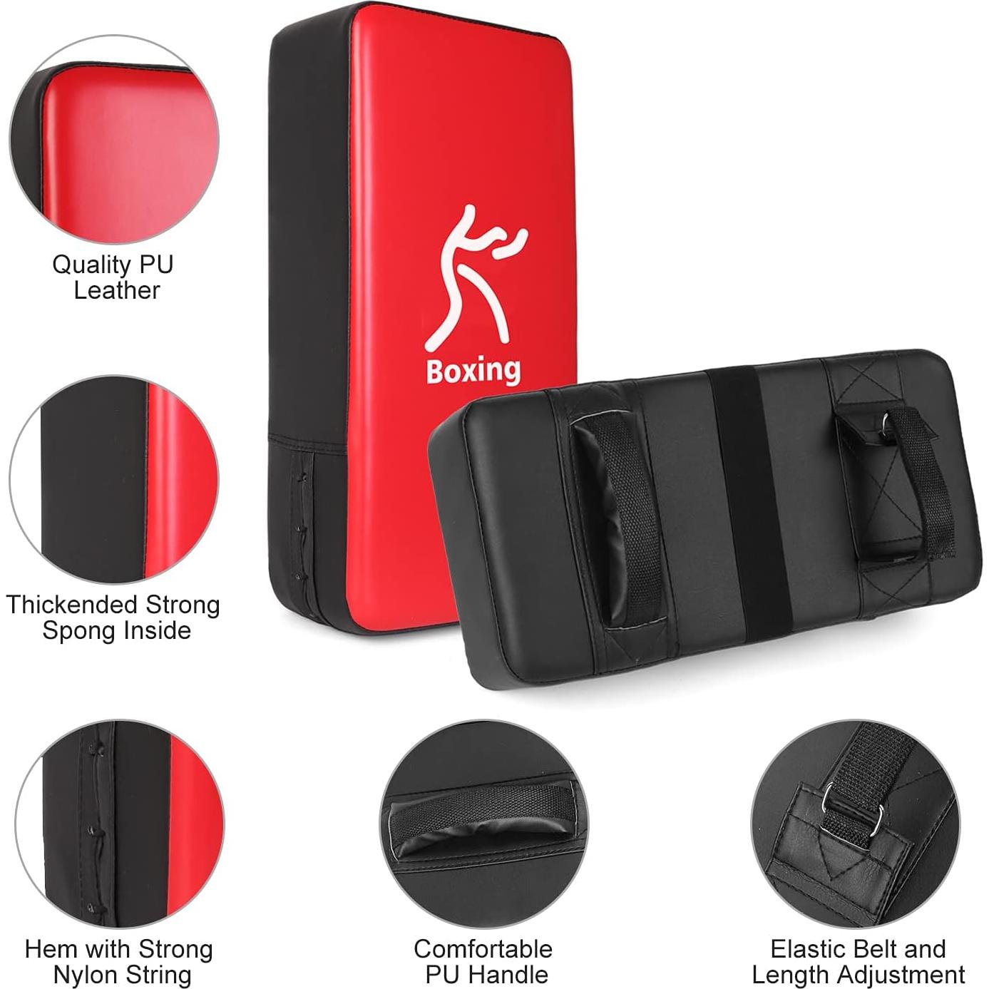Conjunto de Boxeo Odoland: Guantes y Almohadilla 2 en 1