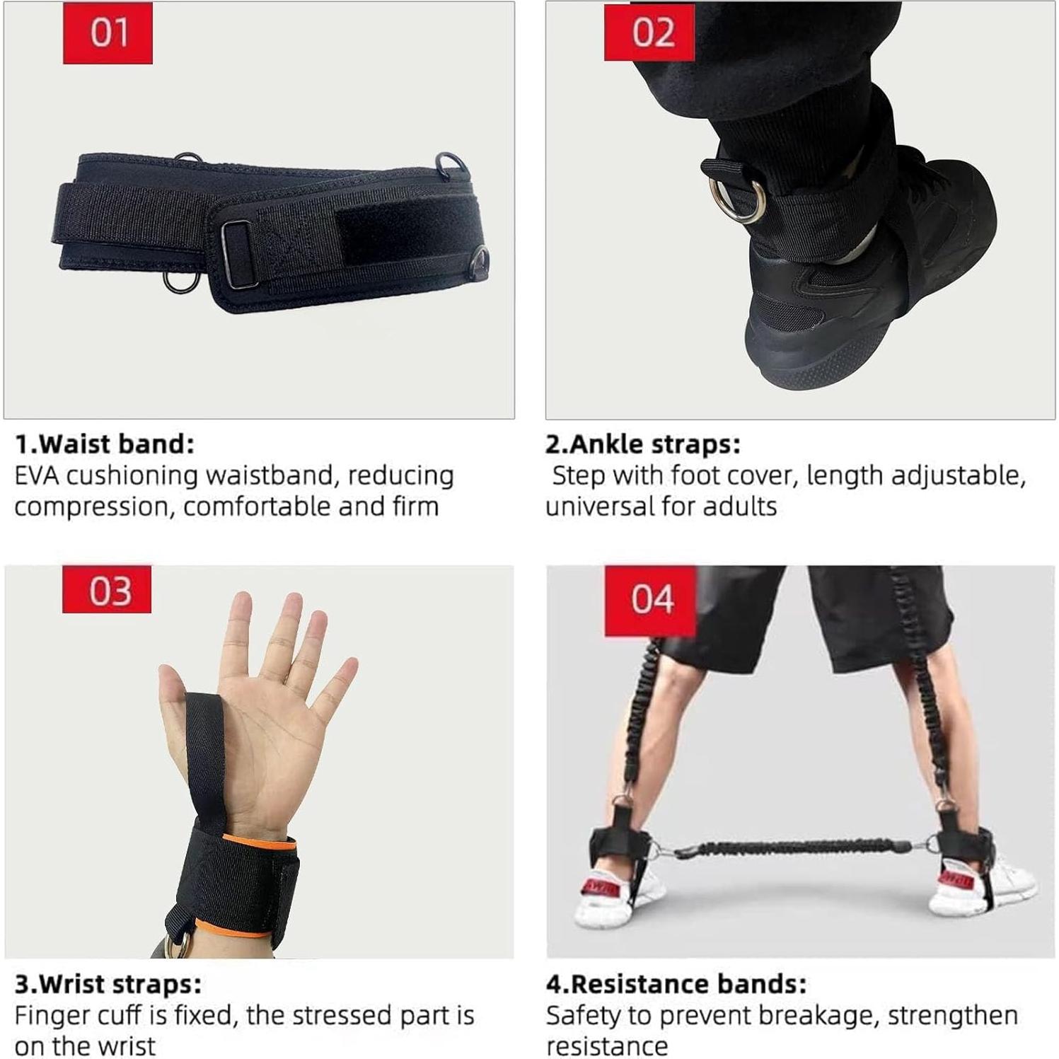 Bandas de Resistencia OYINDIZ 160LBS para Boxeo y Entrenamiento