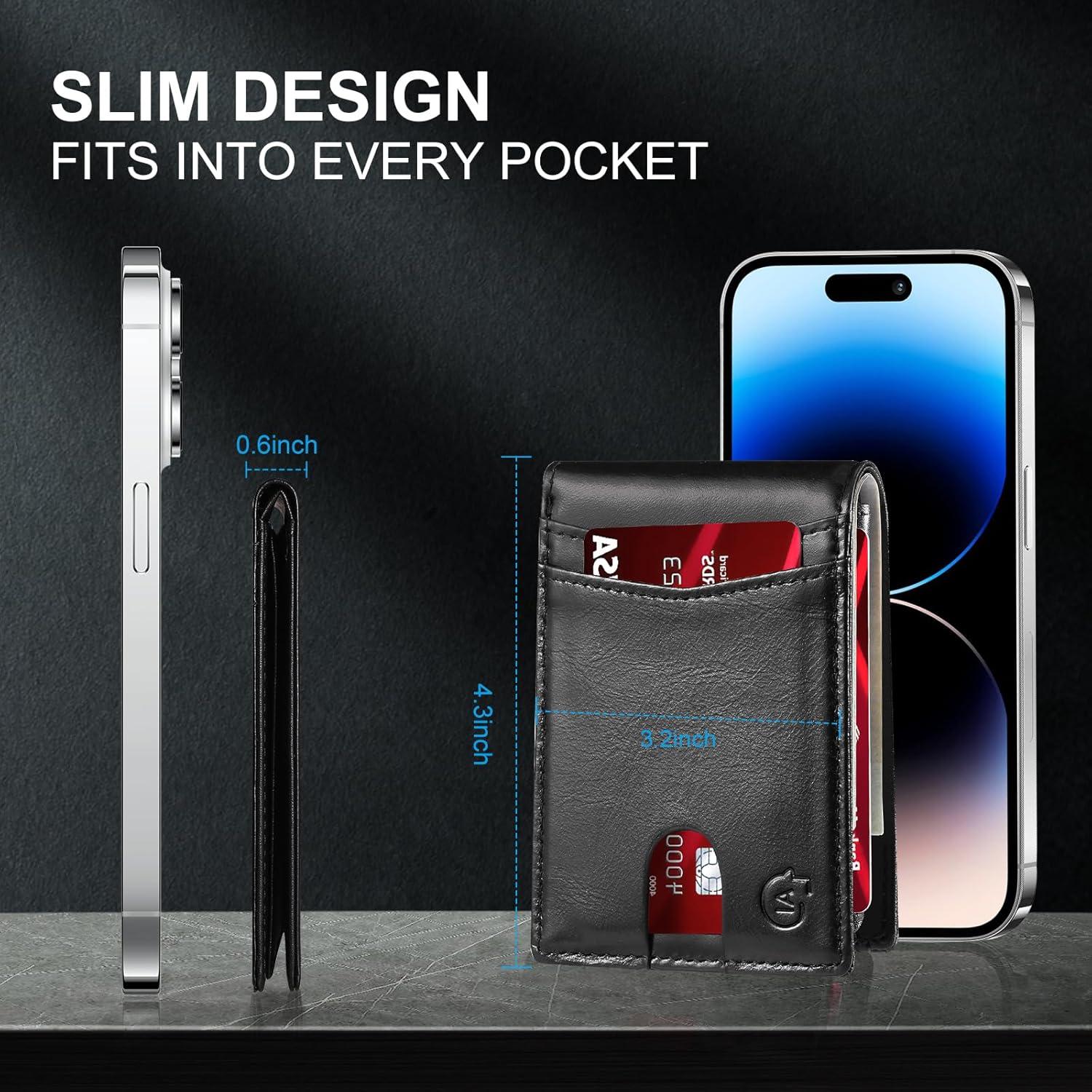 Cartera Inteligente SMART LB con Rastreador Bluetooth Negro