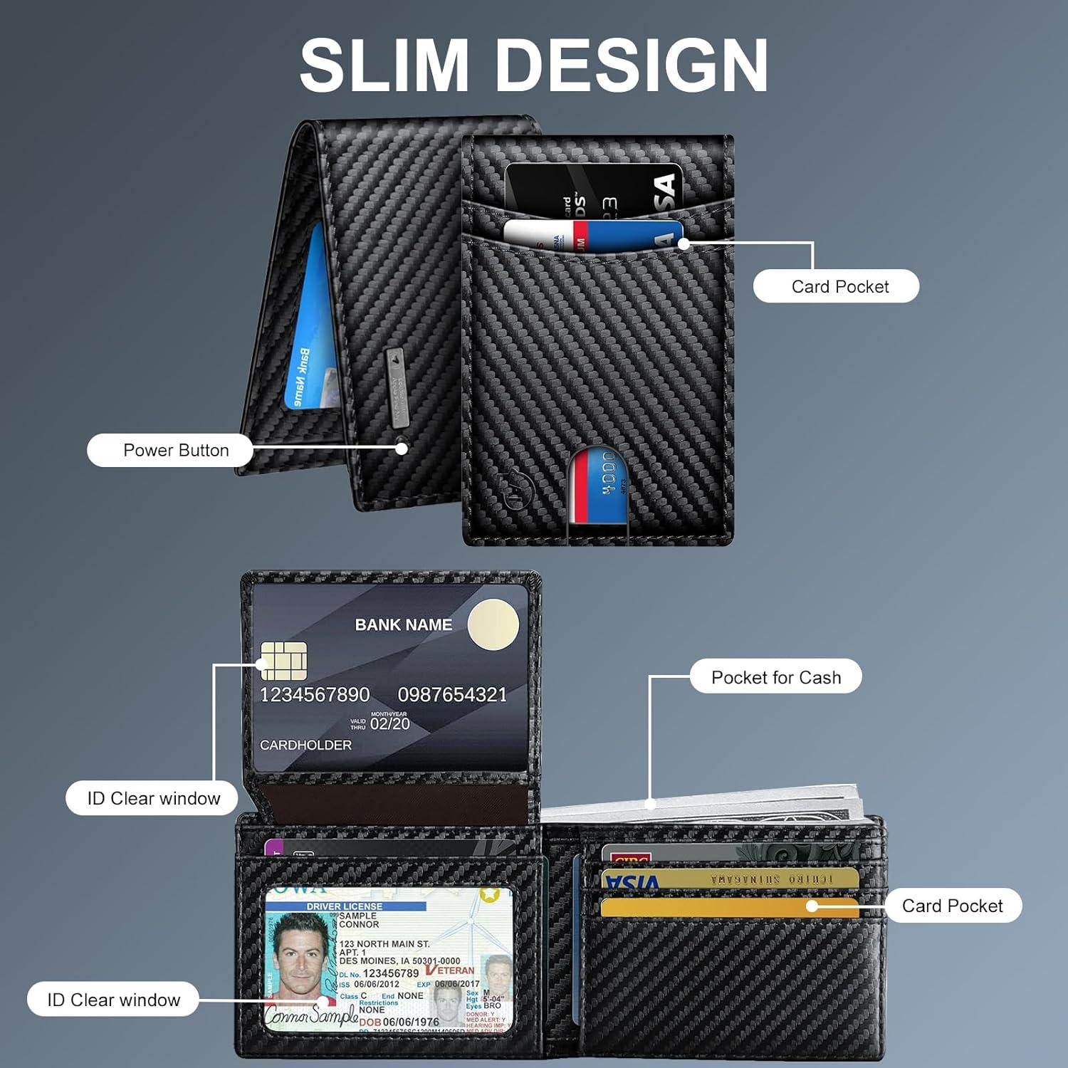 Billetera inteligente para hombres SMART LB con rastreador Bluetooth