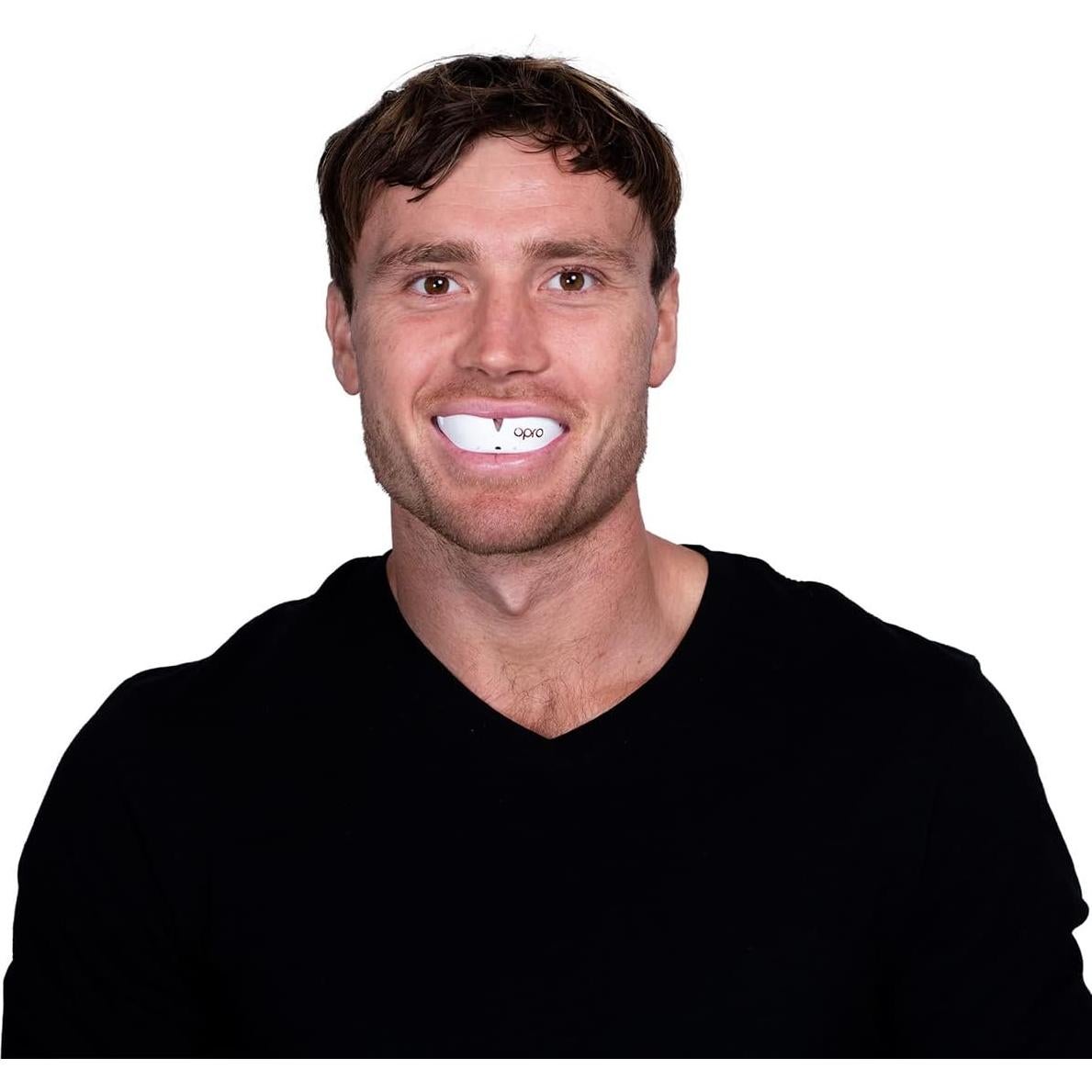 Protector Bucal OPRO Bronce Adulto Ajuste Personalizado Negro