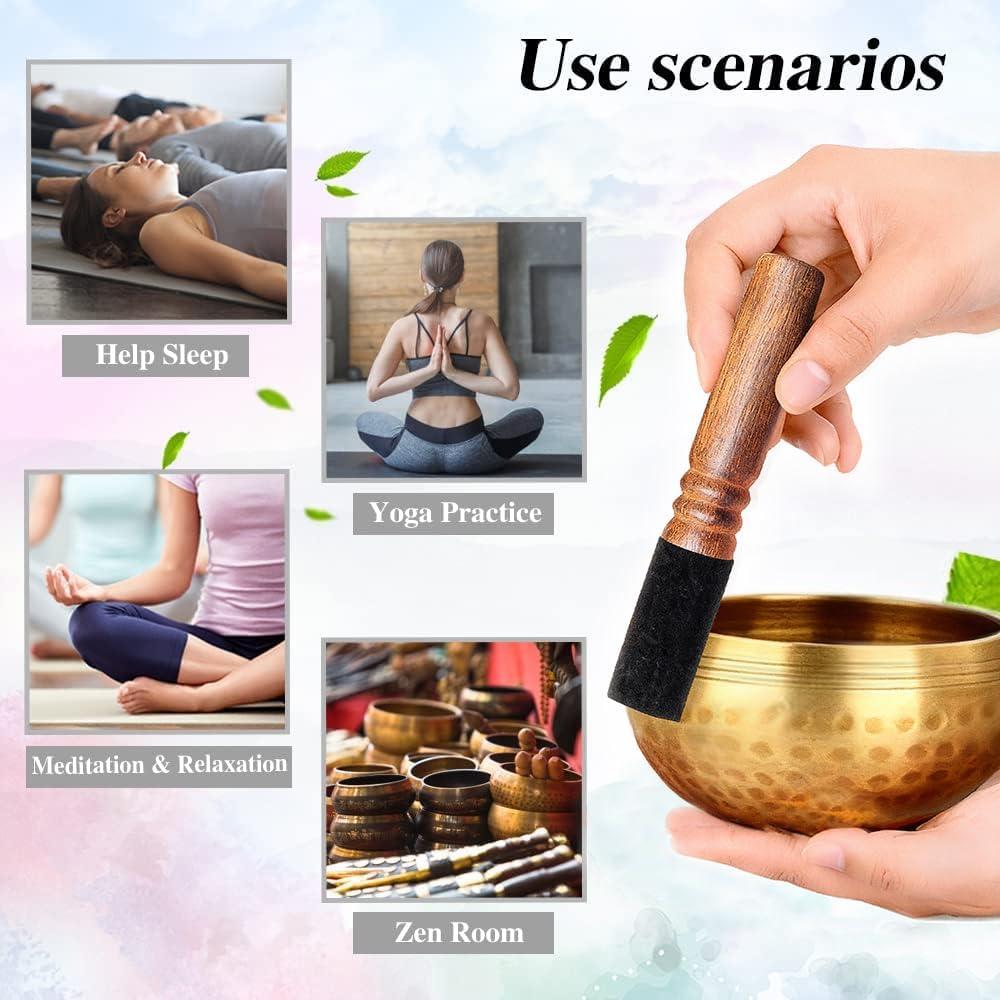 Juego de Cuencos Cantores Tibetanos YouMedi 13.3 cm para Meditación